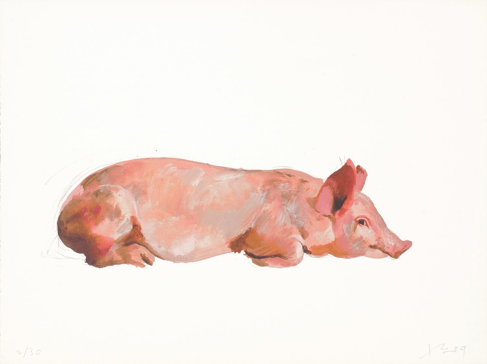 劉小東 LIU Xiaodong, 「豬系列」整套, 2009