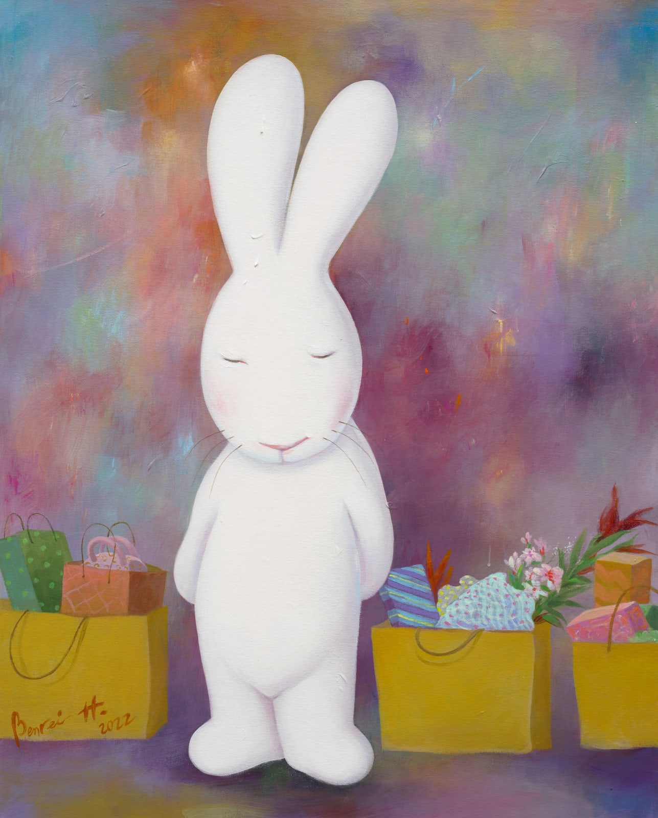 黃本蕊 Benrei HUANG, 每日沉思三分鐘（之二） The meditation for the day–2, 2022