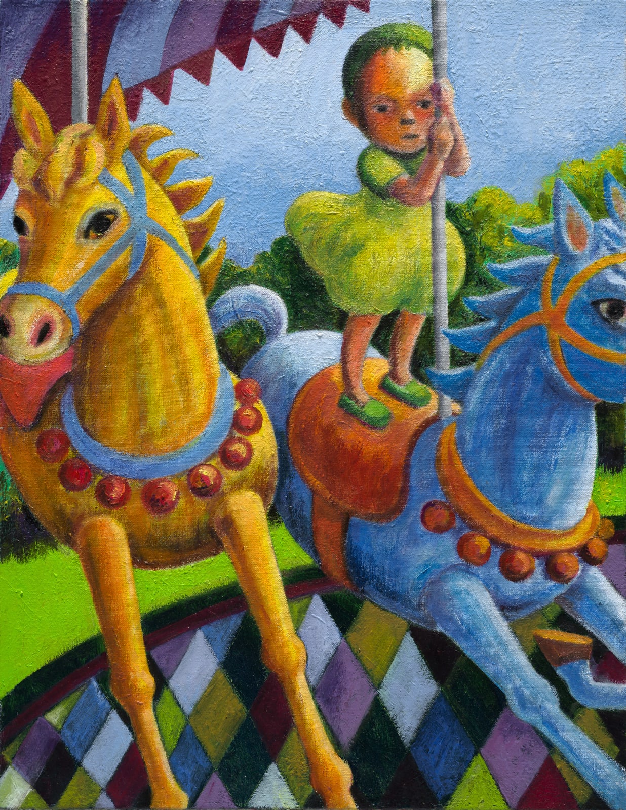 幾米 Jimmy Liao, 嬉鬧吧!大人們 Let's Play on the Carousel Together, 2023