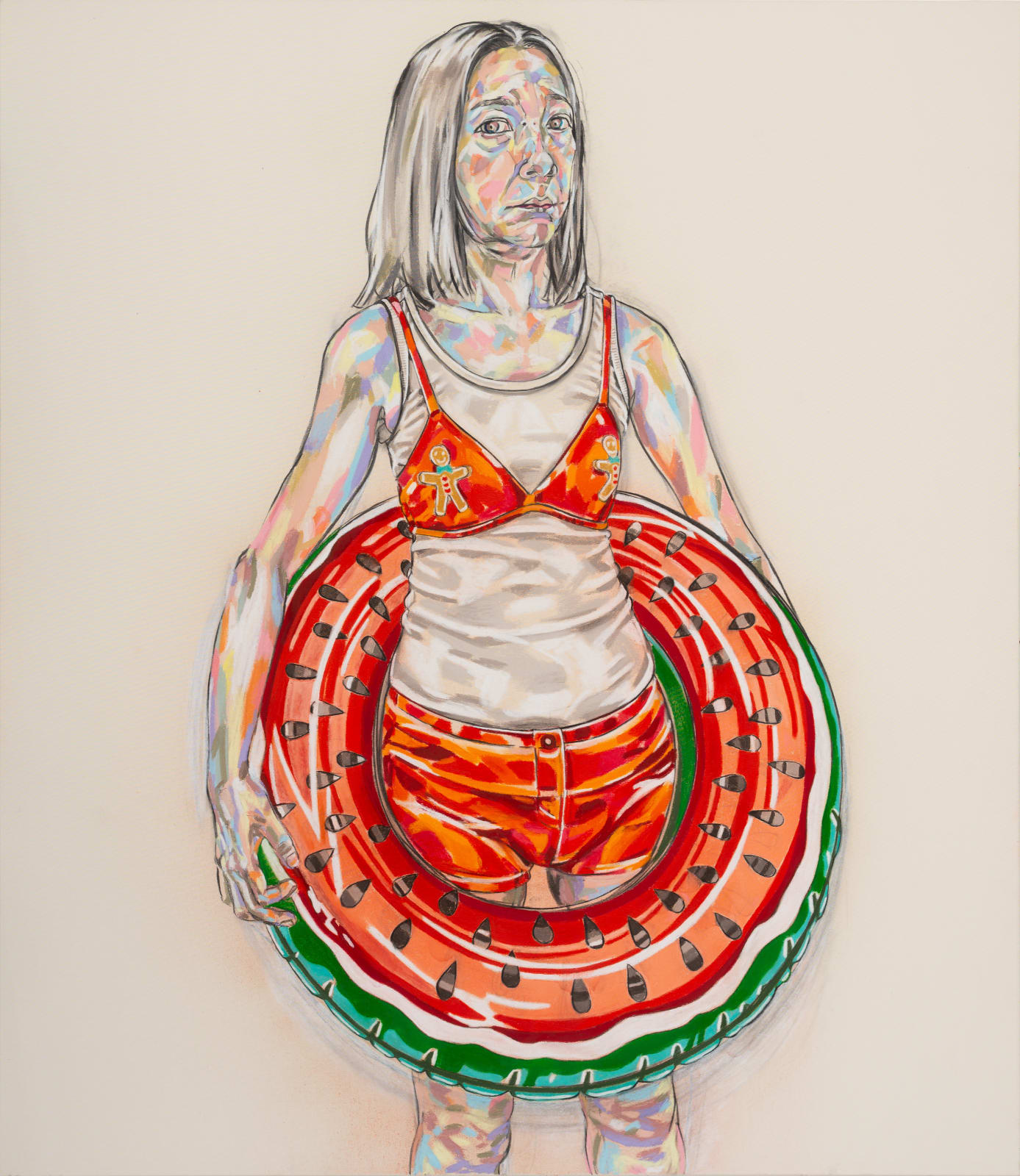 曲家瑞 Kristycharay, 自画像 - 游 Self Portrait - Swim, 2020