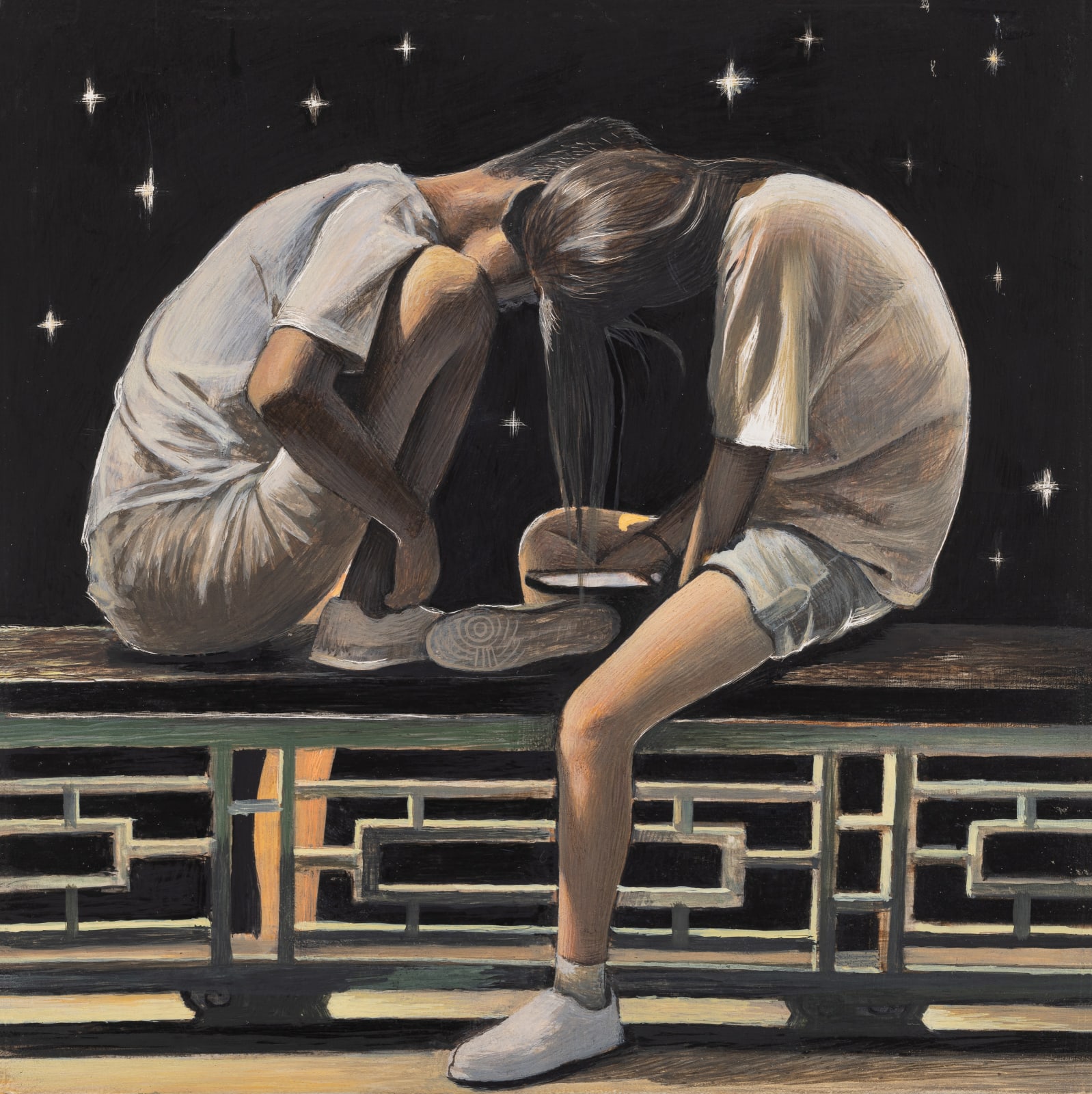 张安 ZHANG An, 星夜(草图) Starry Night(drawing), 2023