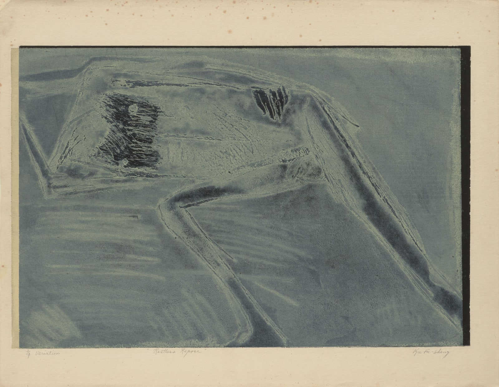 顧福生 Fu-sheng KU, 無眠 Restless Repose, 1965