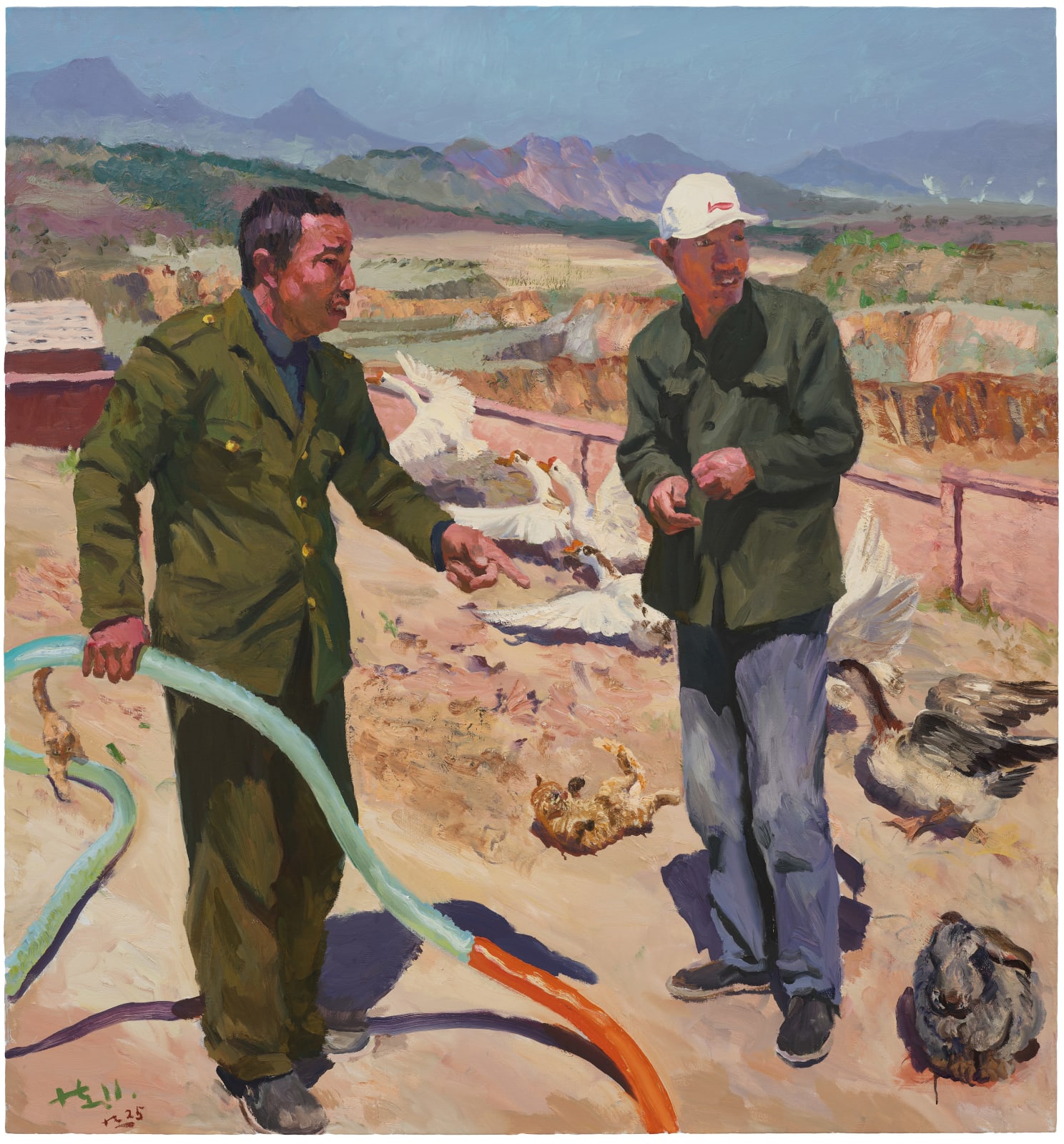 劉小東 LIU Xiaodong, 手指頭 The finger, 2011 (2025重畫)