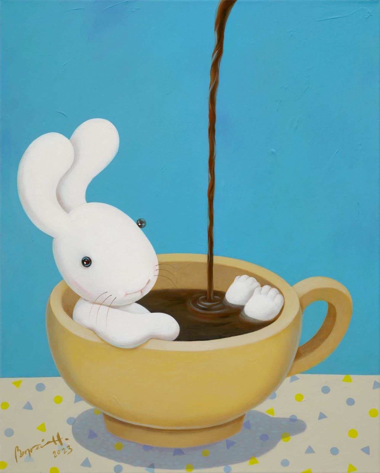 黃本蕊 Benrei HUANG, 都說人要有點信仰，我相信我可以再來杯黑的 They say everyone needs to believe in something, I say I believe I will have another cup of black coffee, 2023