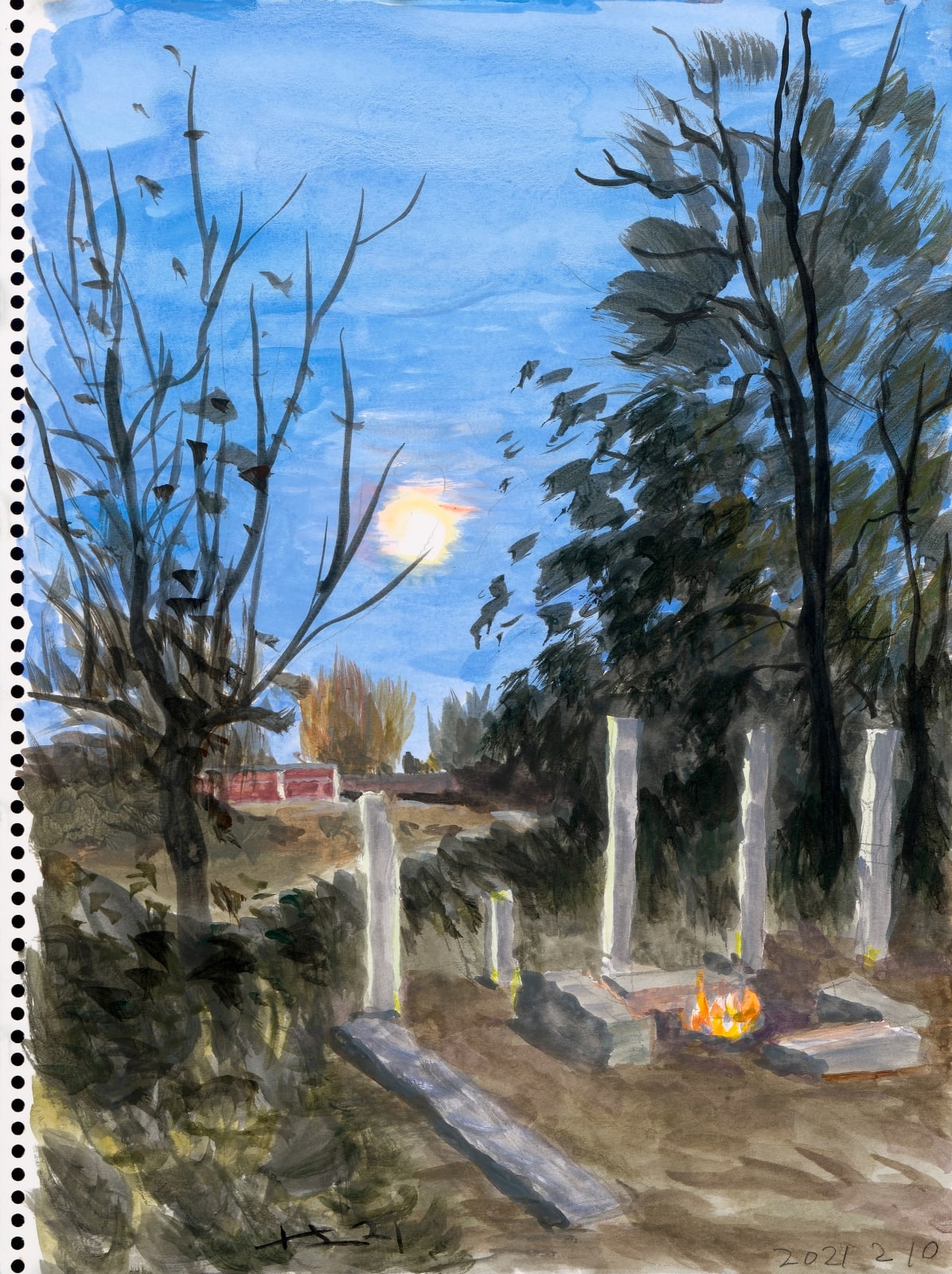 刘小东 LIU Xiaodong, 黑土坑乐章 Heitukeng Movement , 2021