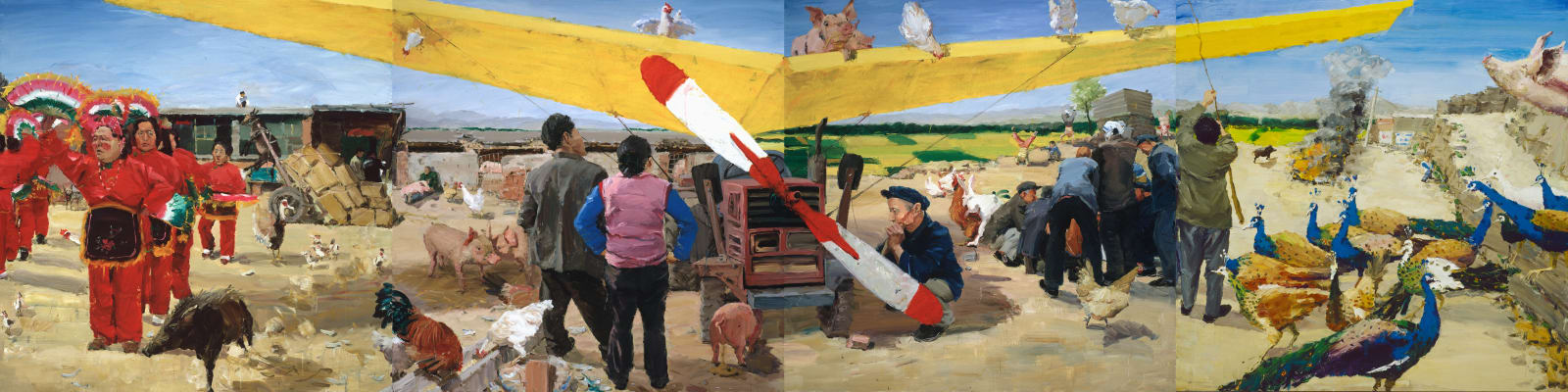 齊星 QI Xing, 農民造飛機 Farmers build airplanes, 2005