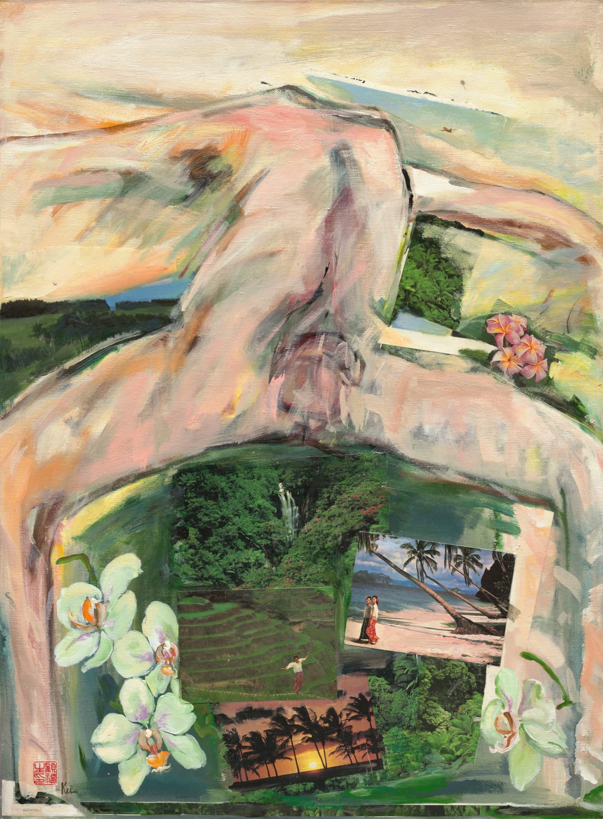 顧福生 Fu-Sheng KU, 彼岸 The Distant Shore, 1993