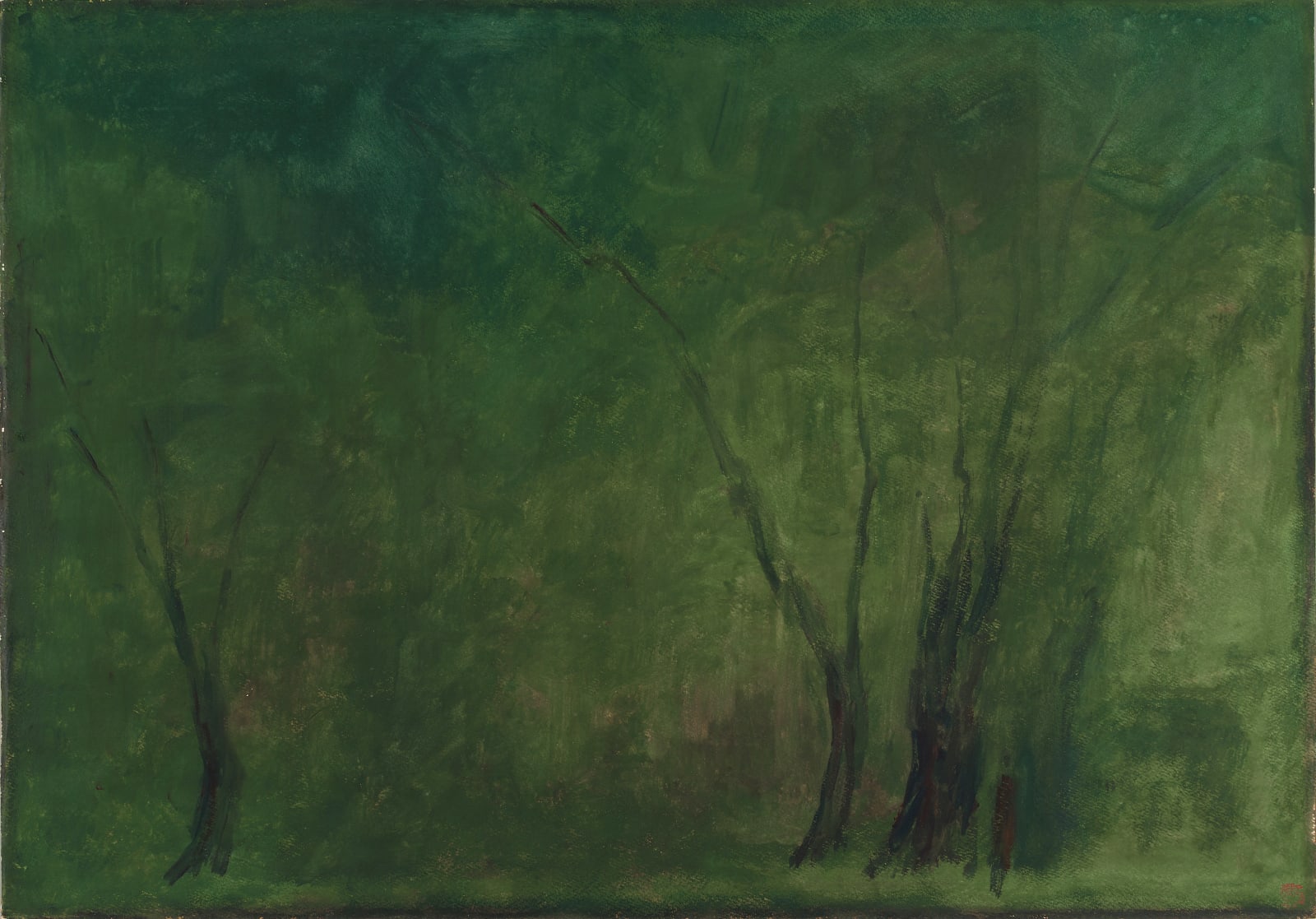 王攀元 WANG Pan-Yuan, 寒林悠思 Winter Forest, n.d.