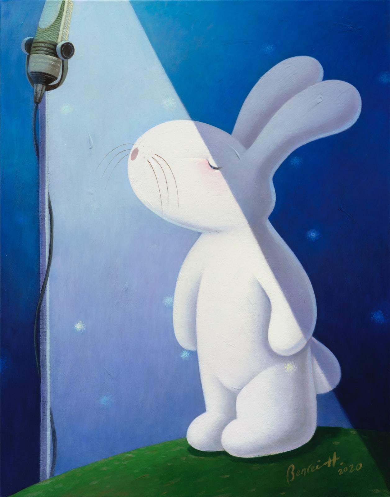 黃本蕊 Benrei HUANG, 藍調之夜 Almost blue, 2020