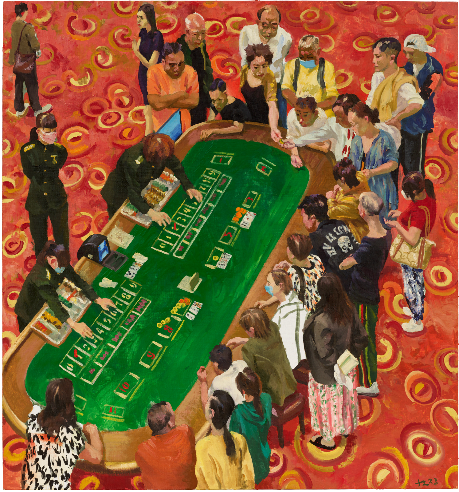 刘小东 LIU Xiaodong, 长桌 Long Table, 2023