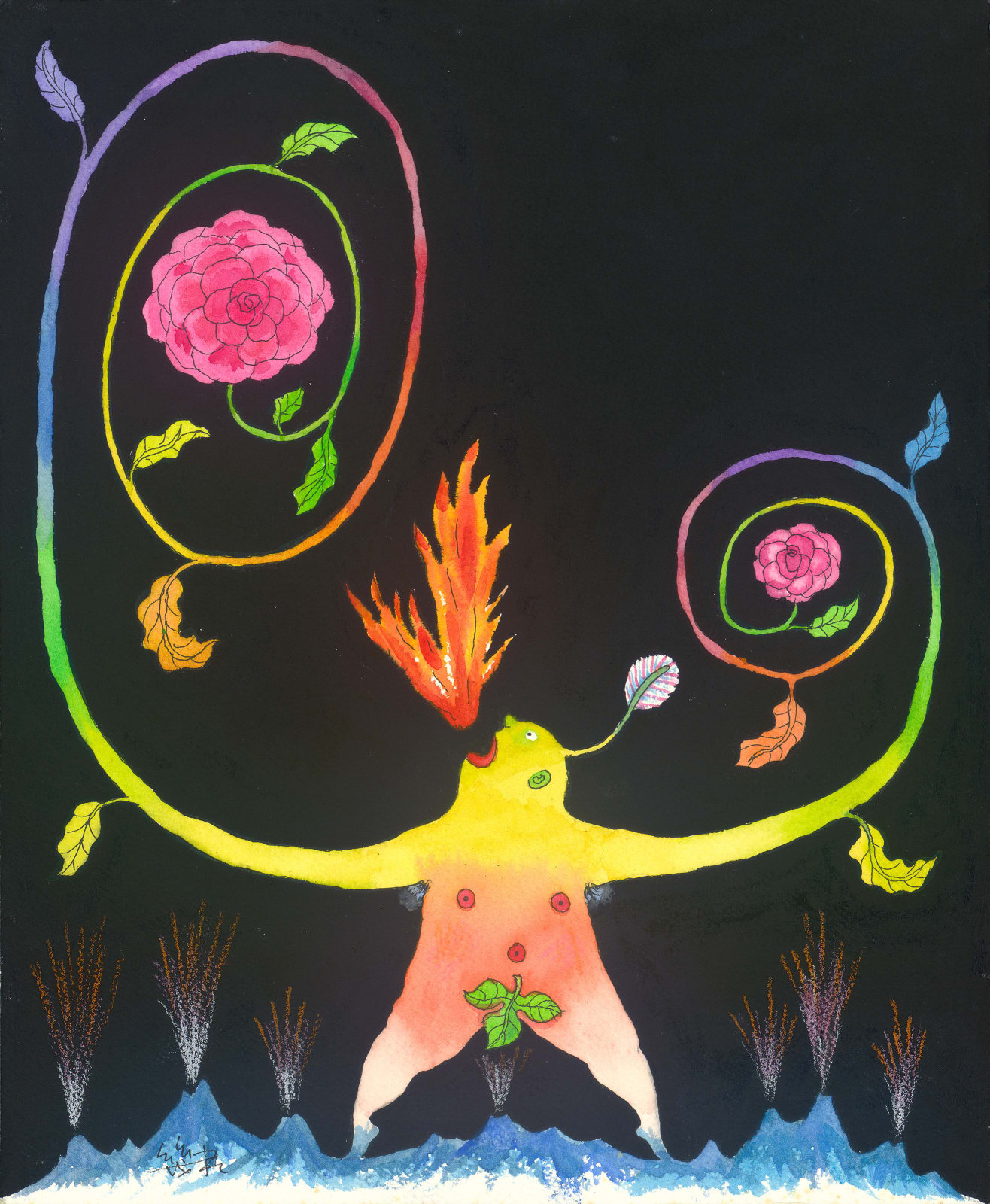 幾米 Jimmy LIAO, 火山神 Volcano God, 未紀年 n.d.