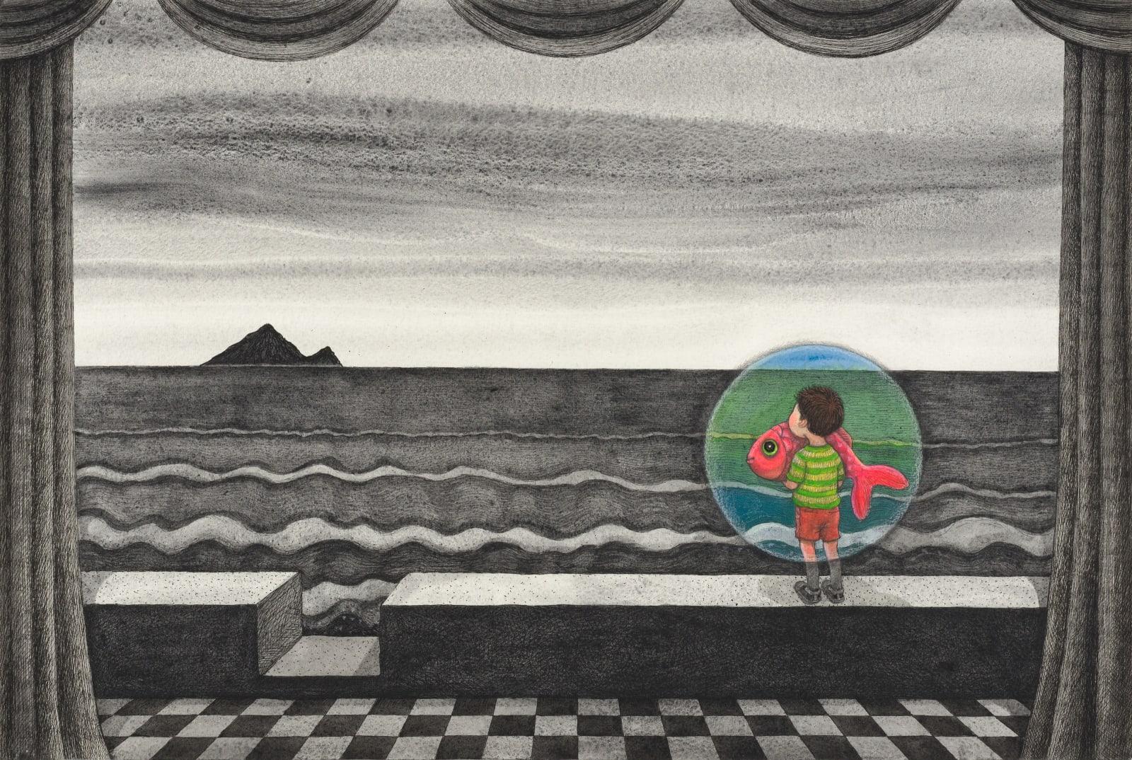 幾米 Jimmy Liao, 微笑的魚-6 A Fish That Smiled at Me-6, 2022