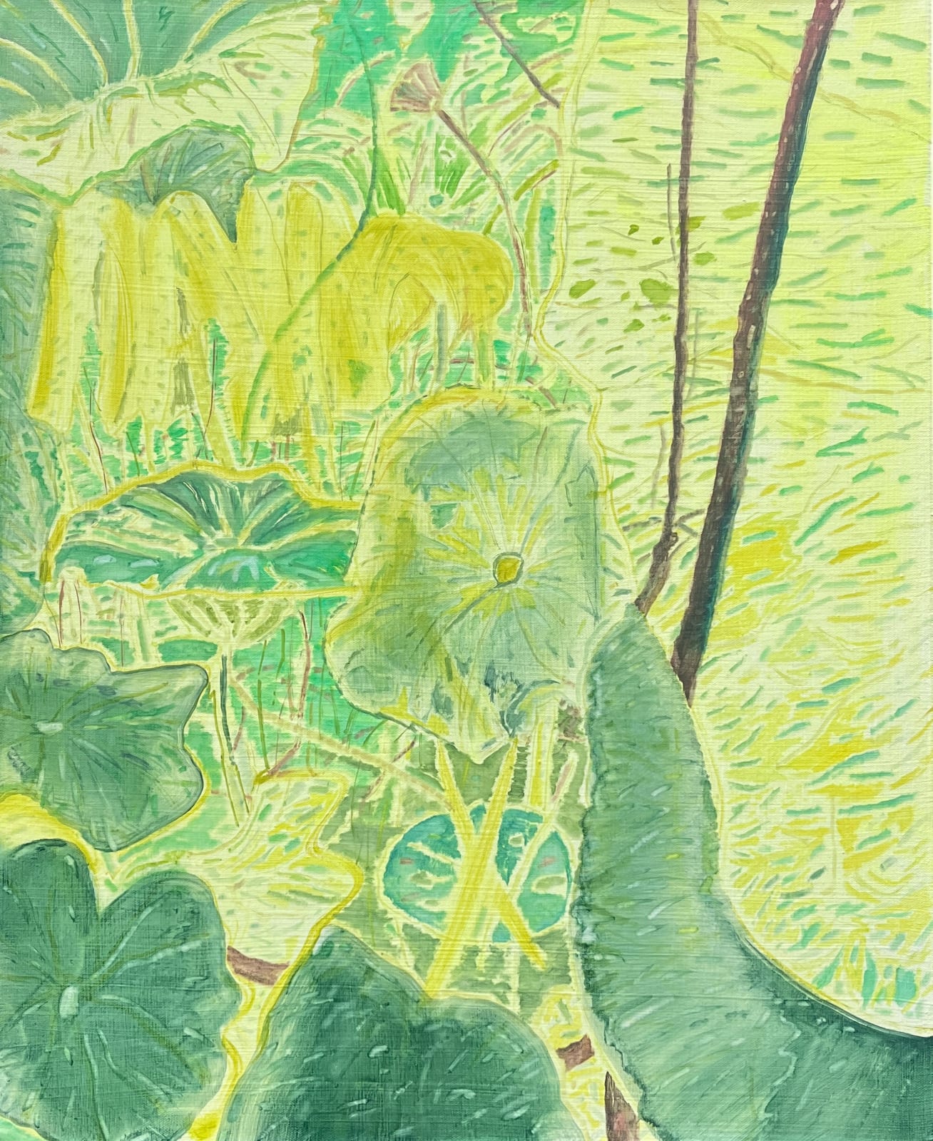 潘麒方 PAN Chi-Fang, 荷 Lotus Leaf, 2024