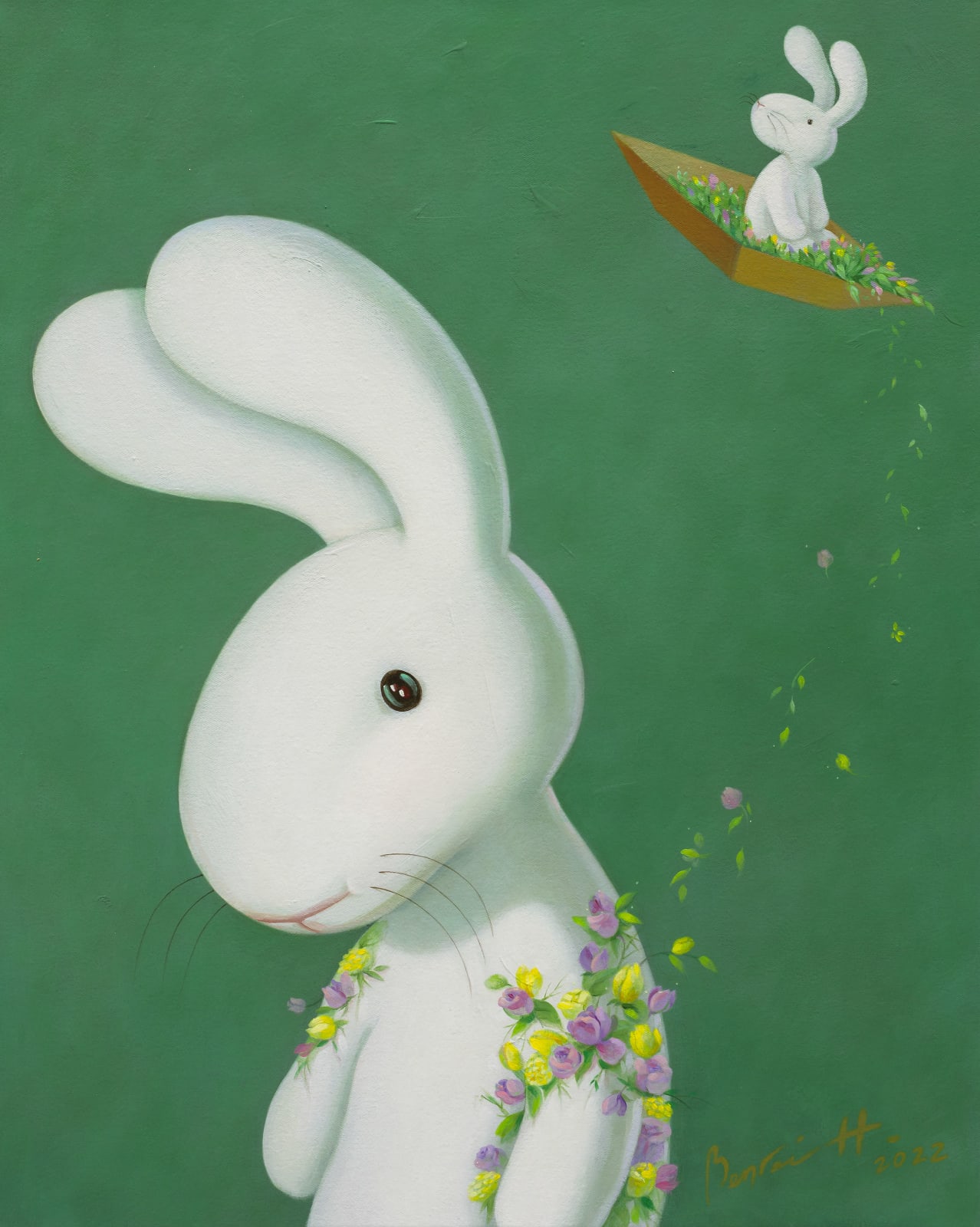 黃本蕊 Benrei HUANG, 新綠之境 Ahhh...green, 2022