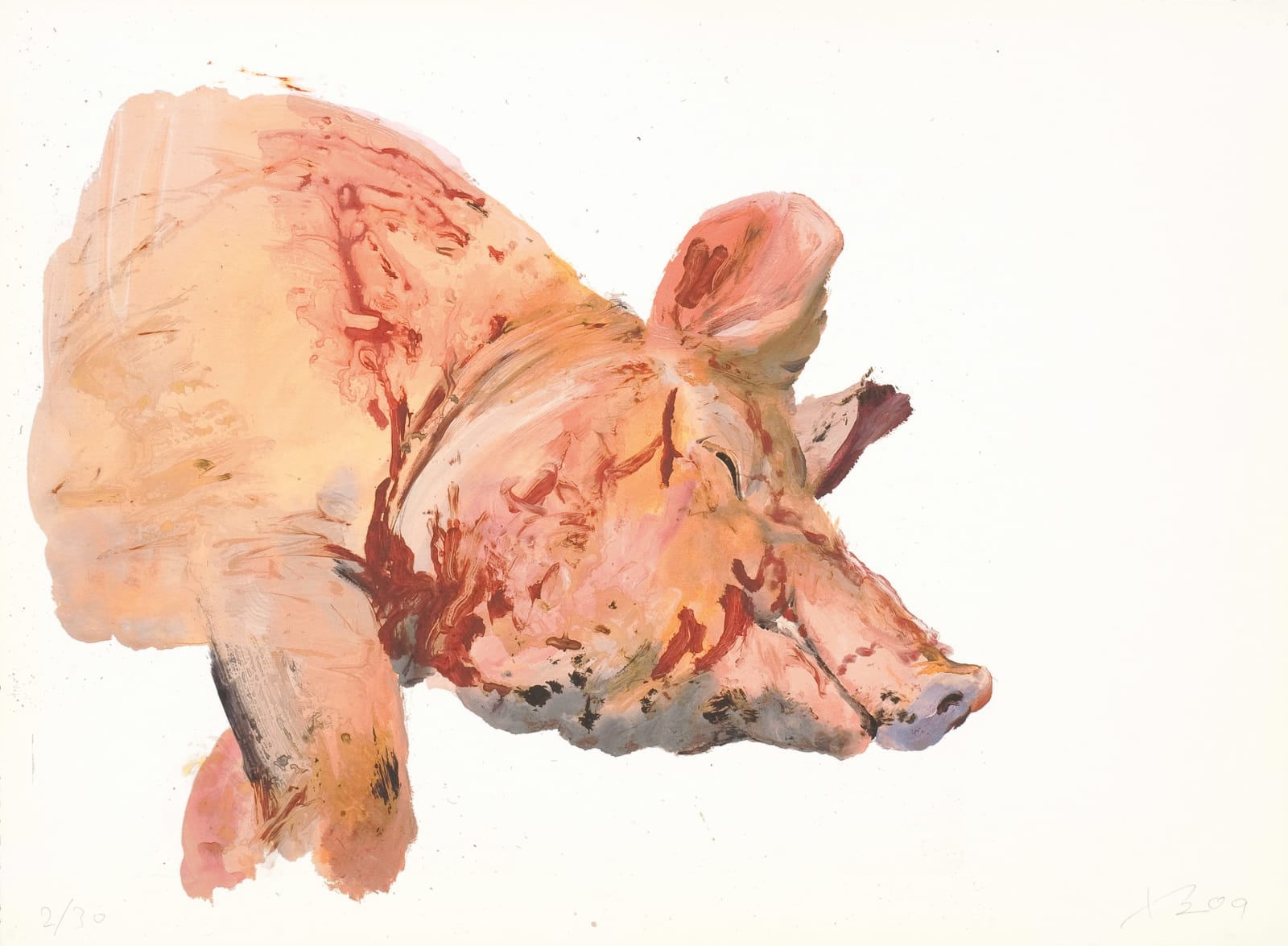 劉小東 LIU Xiaodong, 「豬系列」整套, 2009