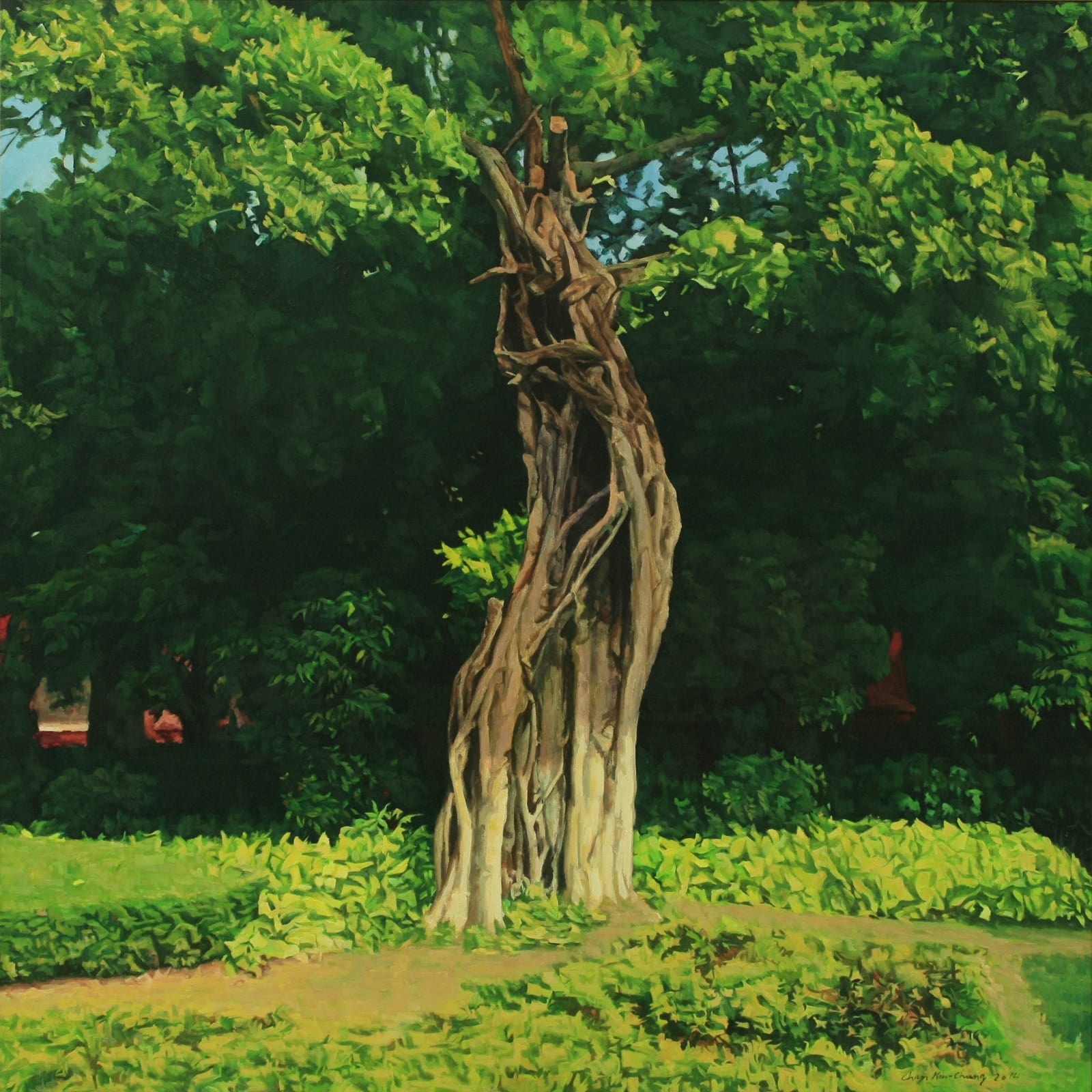 陳建中 CHAN Kin-Chung, 園中榕樹 Un arbre banian dans le jardin, 2014