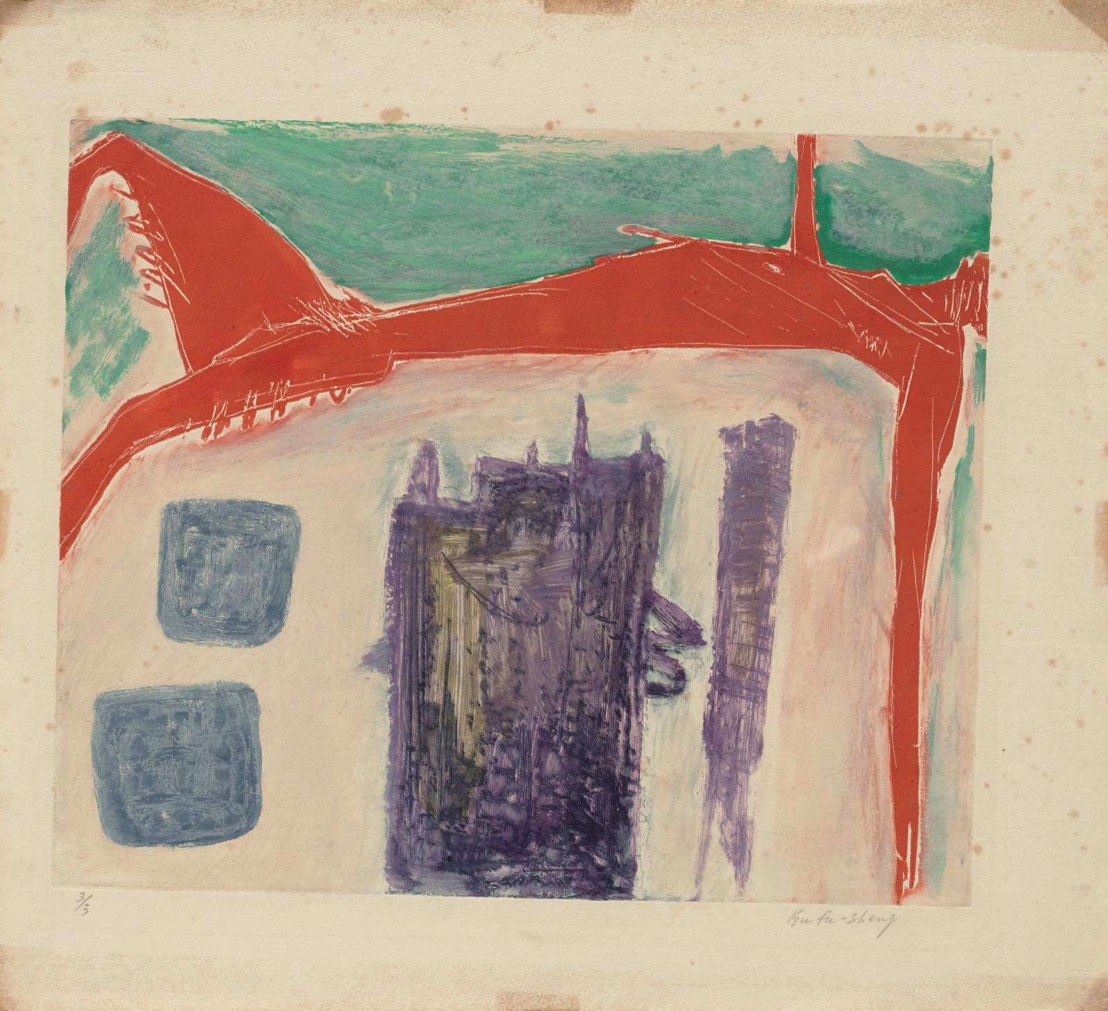 顧福生 Fu-sheng KU, 無題 #17 Untitled #17, 1964