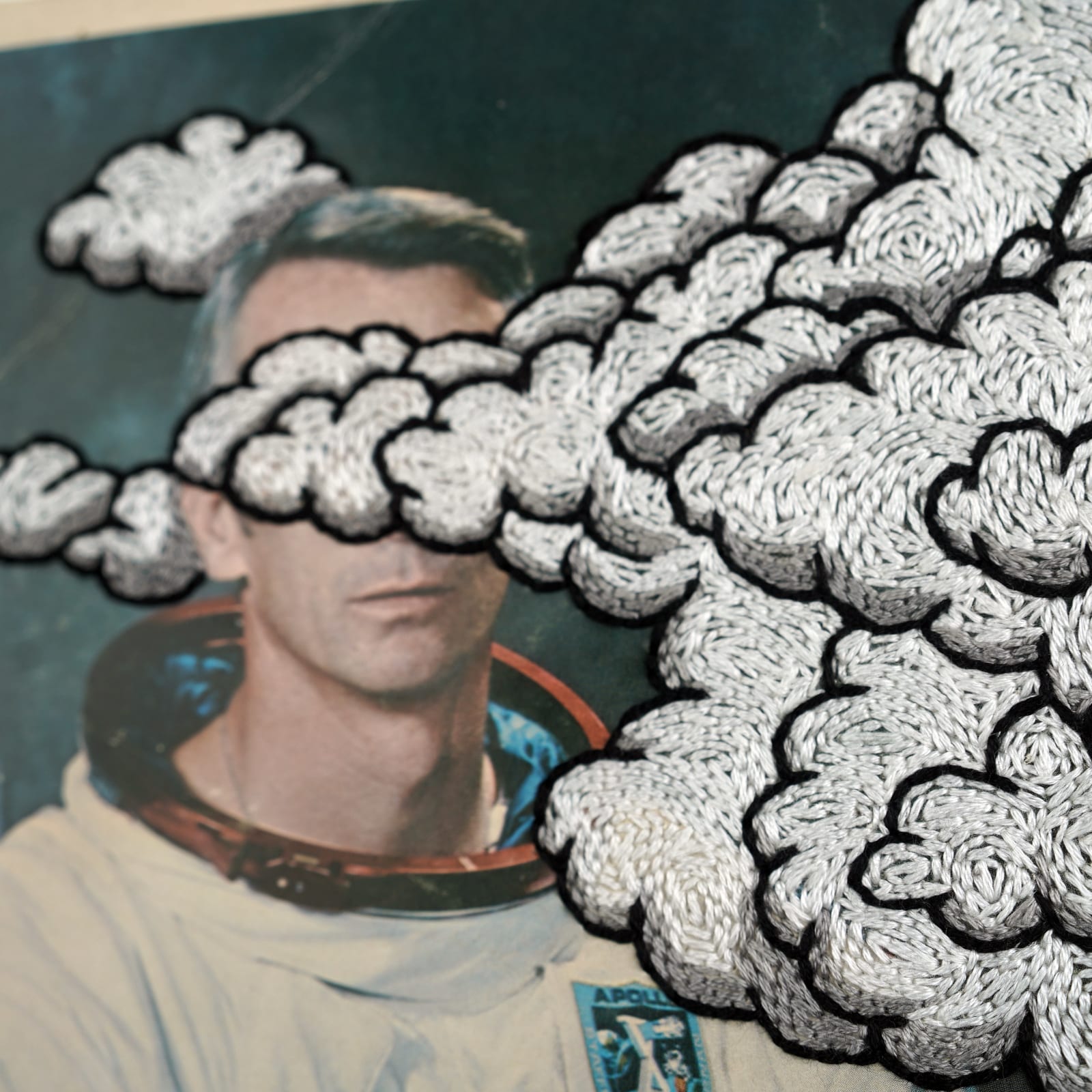 劉正堃 Abei LIU, 亂入系列- Print of American Astronaut Eugene Andrew Cernan, 2025