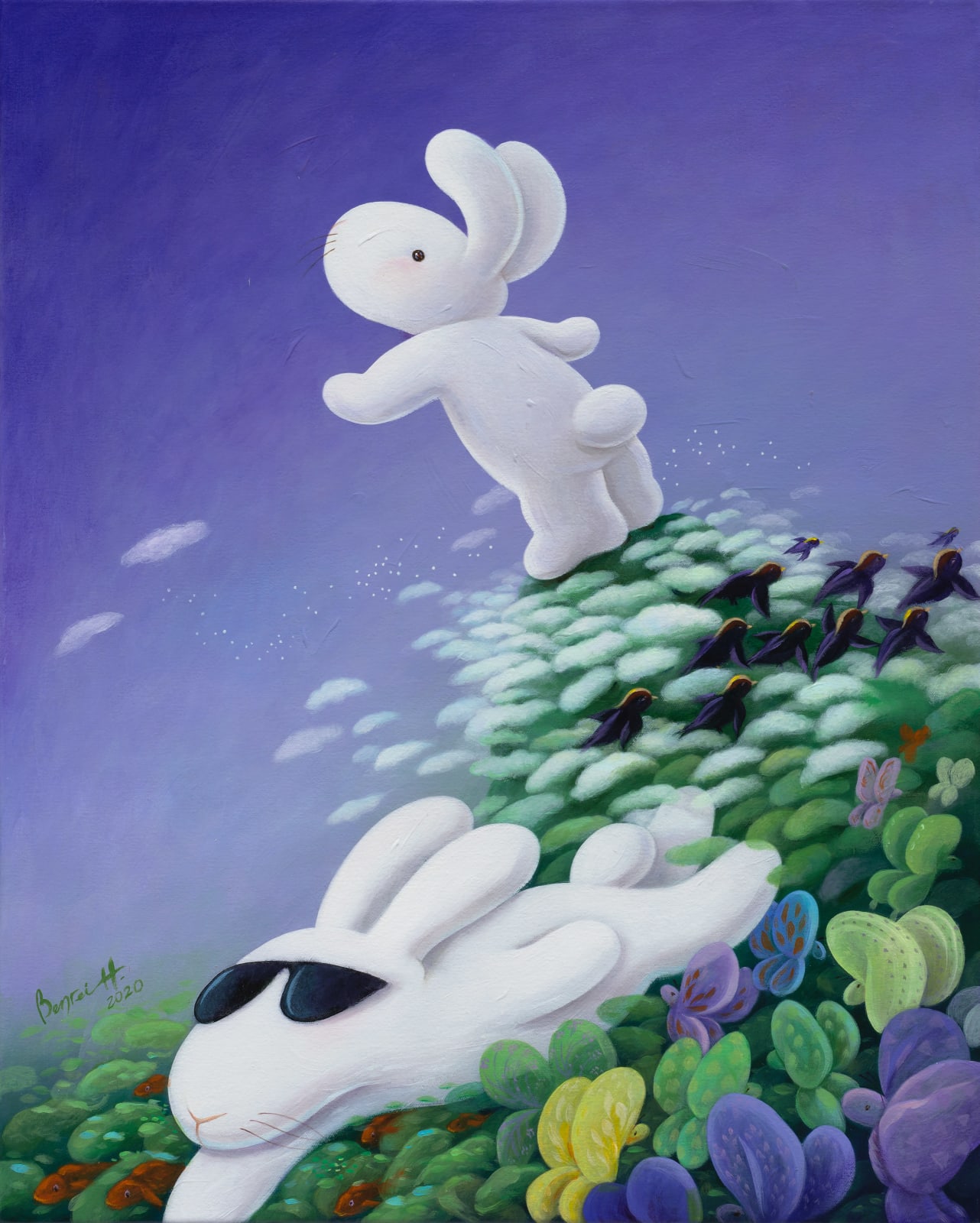 黃本蕊 Benrei HUANG, 乘著夢想飛翔 Learn to fly with your dreams, 2020