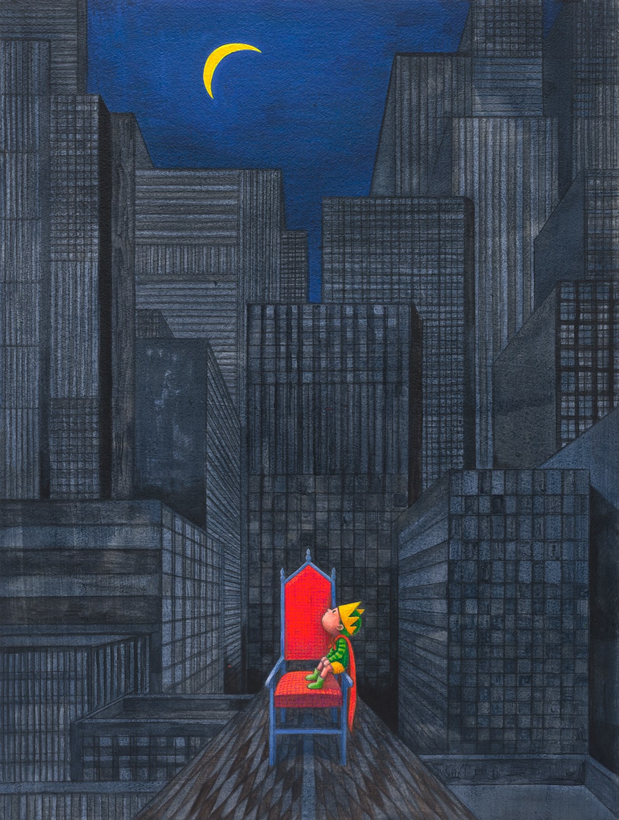 幾米 Jimmy Liao, 小王子的寶座-3 The Throne of the Little Prince-3, 2022