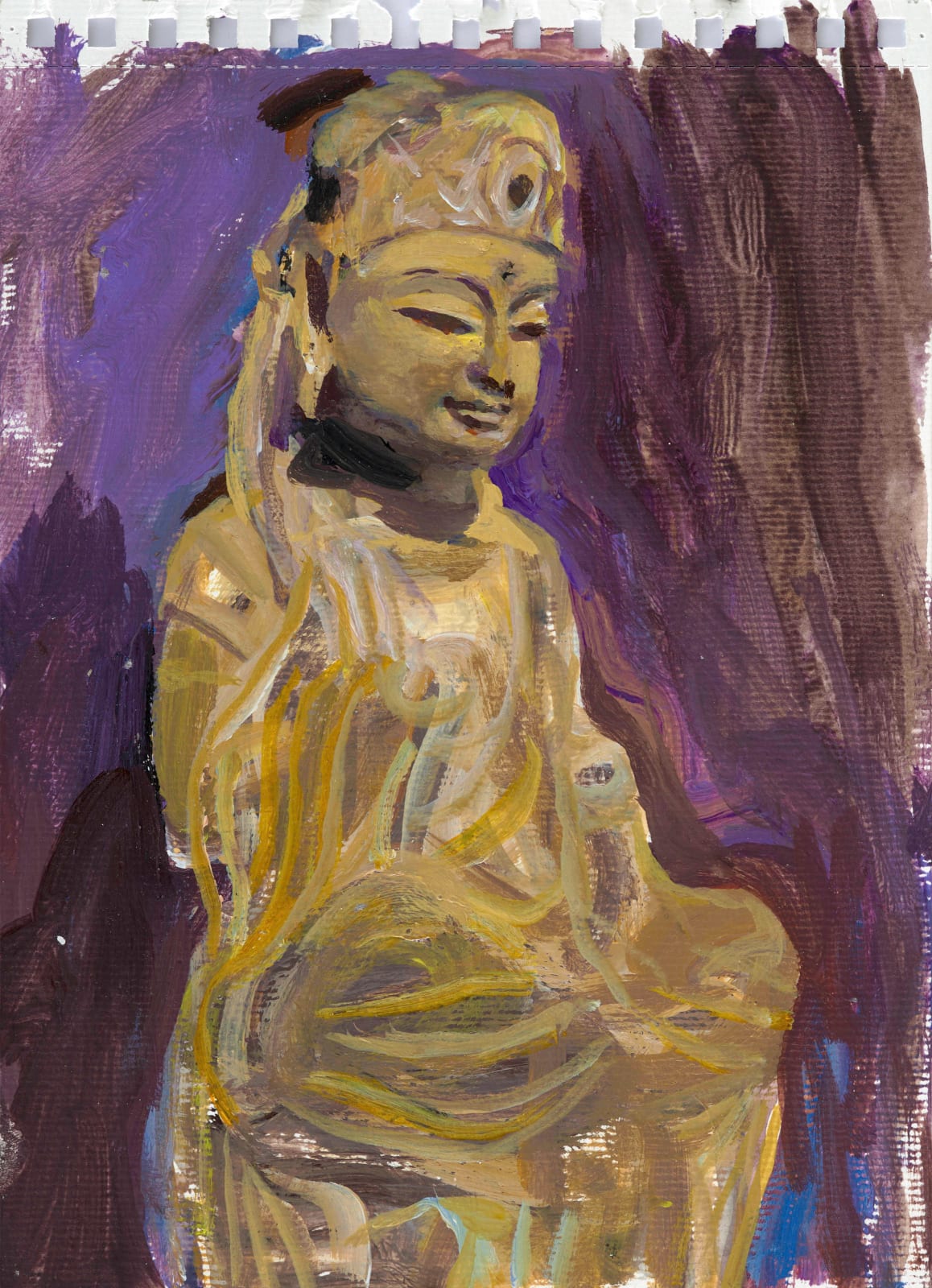 張安 ZHANG An, 文化考察期間的寫生之一 Painting from Life during a Cultural Study Tour 1, 2017