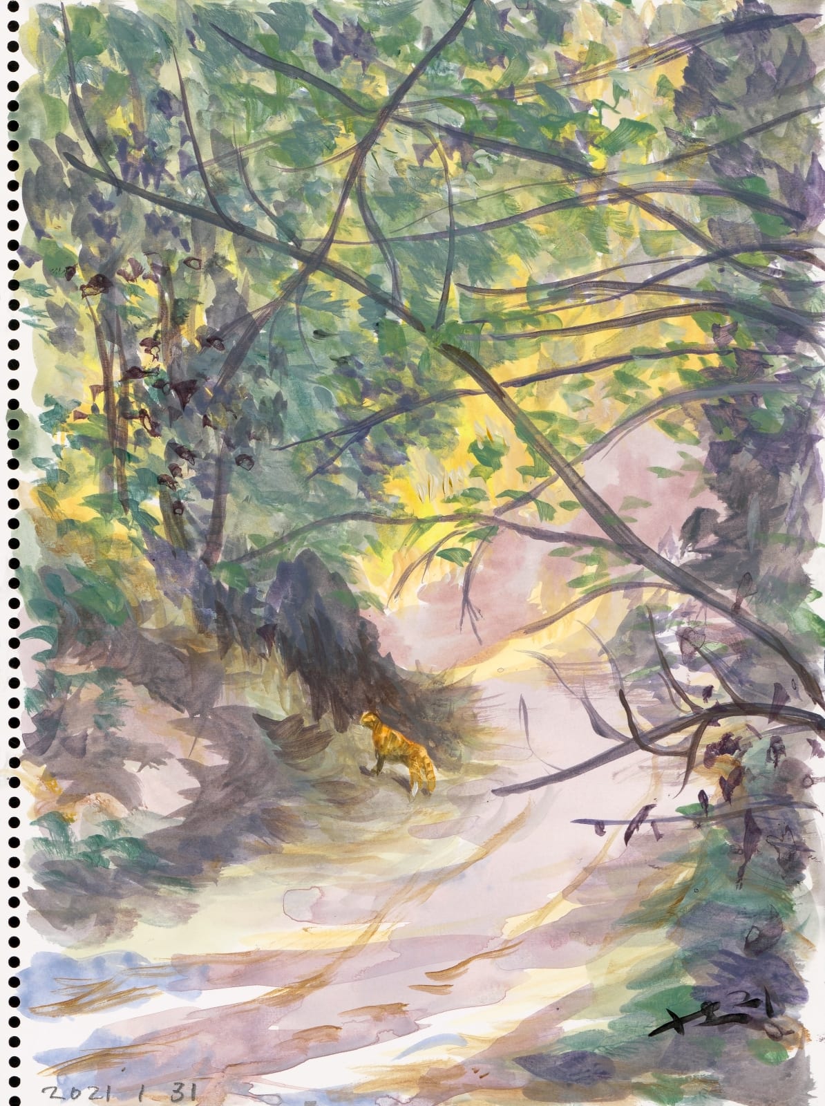 刘小东 LIU Xiaodong, 黑土坑乐章 Heitukeng Movement , 2021