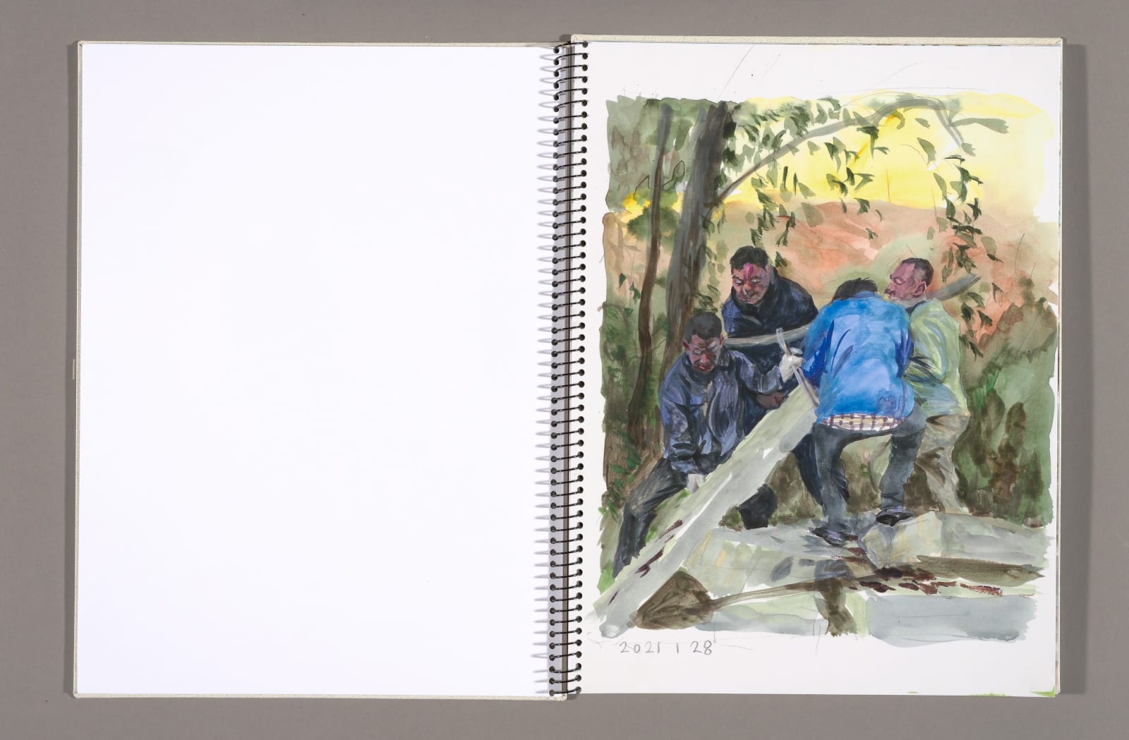 劉小東 LIU Xiaodong, 黑土坑樂章 Heitukeng Movement, 2021