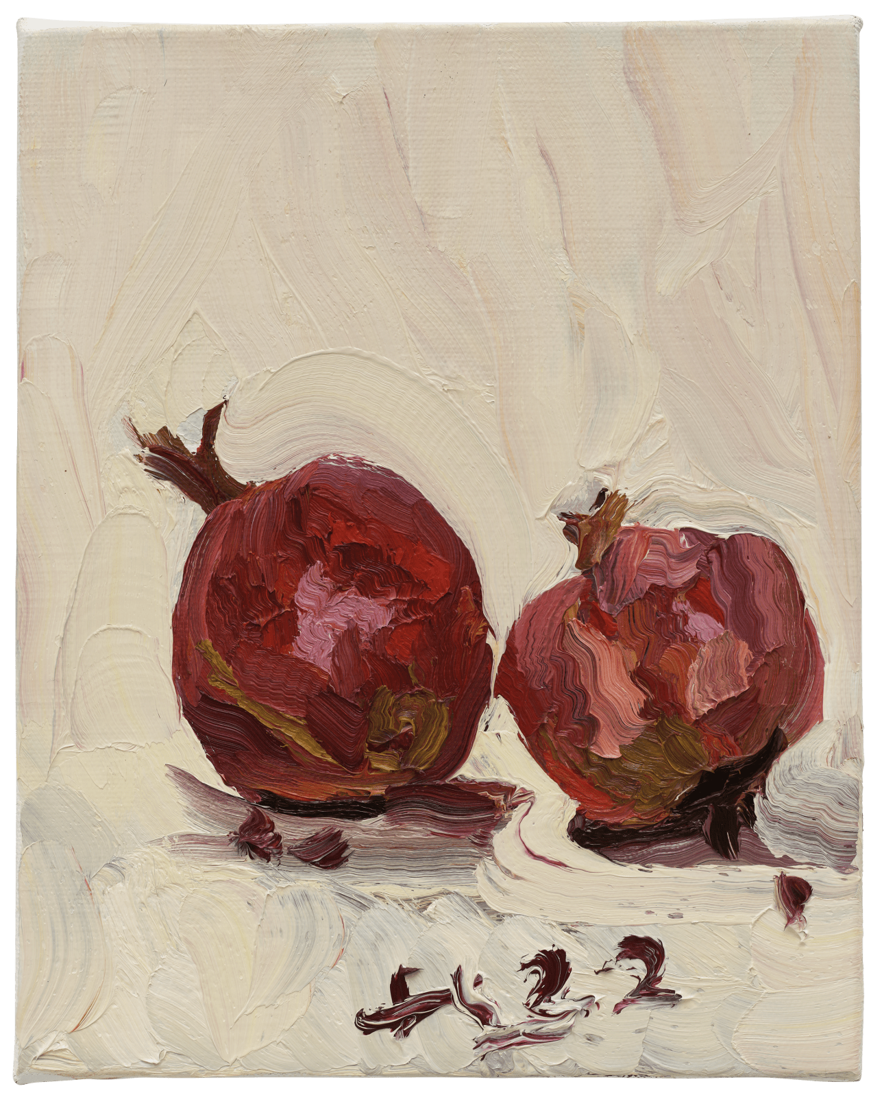刘小东 LIU Xiaodong, 两个石榴 Two Pomegranates, 2022