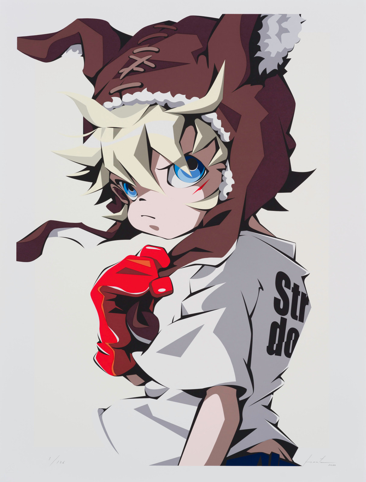 松浦浩之 Hiroyuki MATSUURA, Stray Doggie (silkscreen), 2022