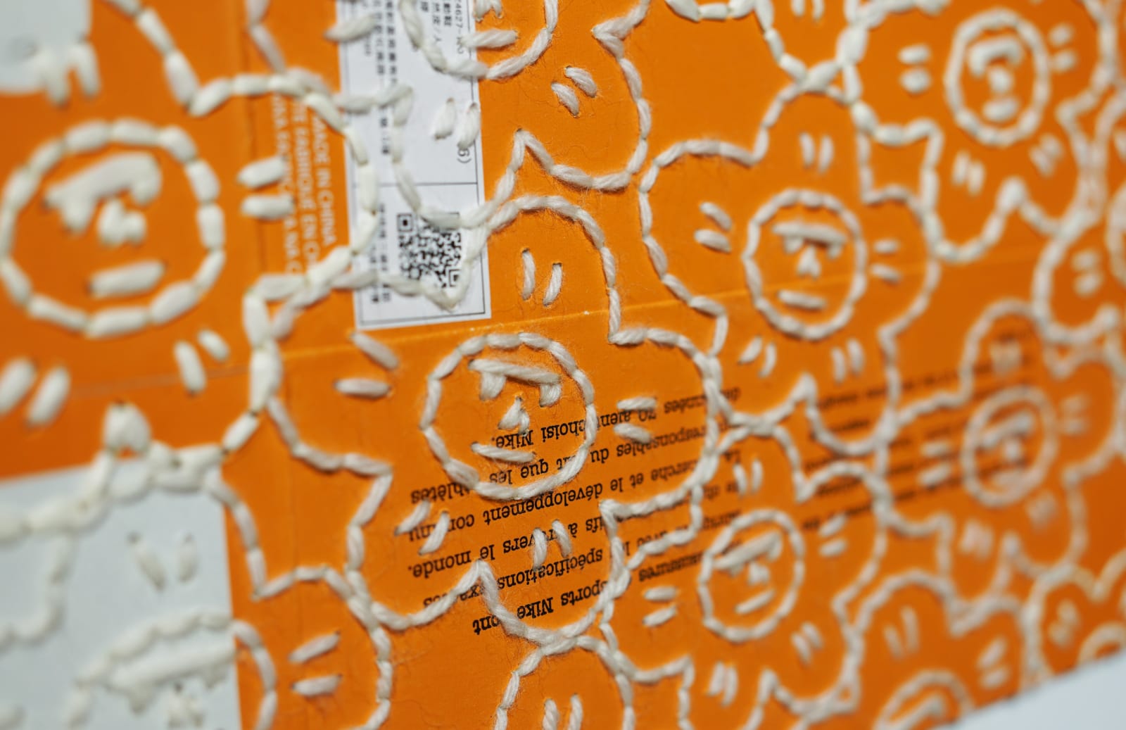 劉正堃 Abei LIU, 亂入系列- 在Nike鞋盒上捍衛我們的花園 Fight for our garden on Nike Shoe Box, 2024