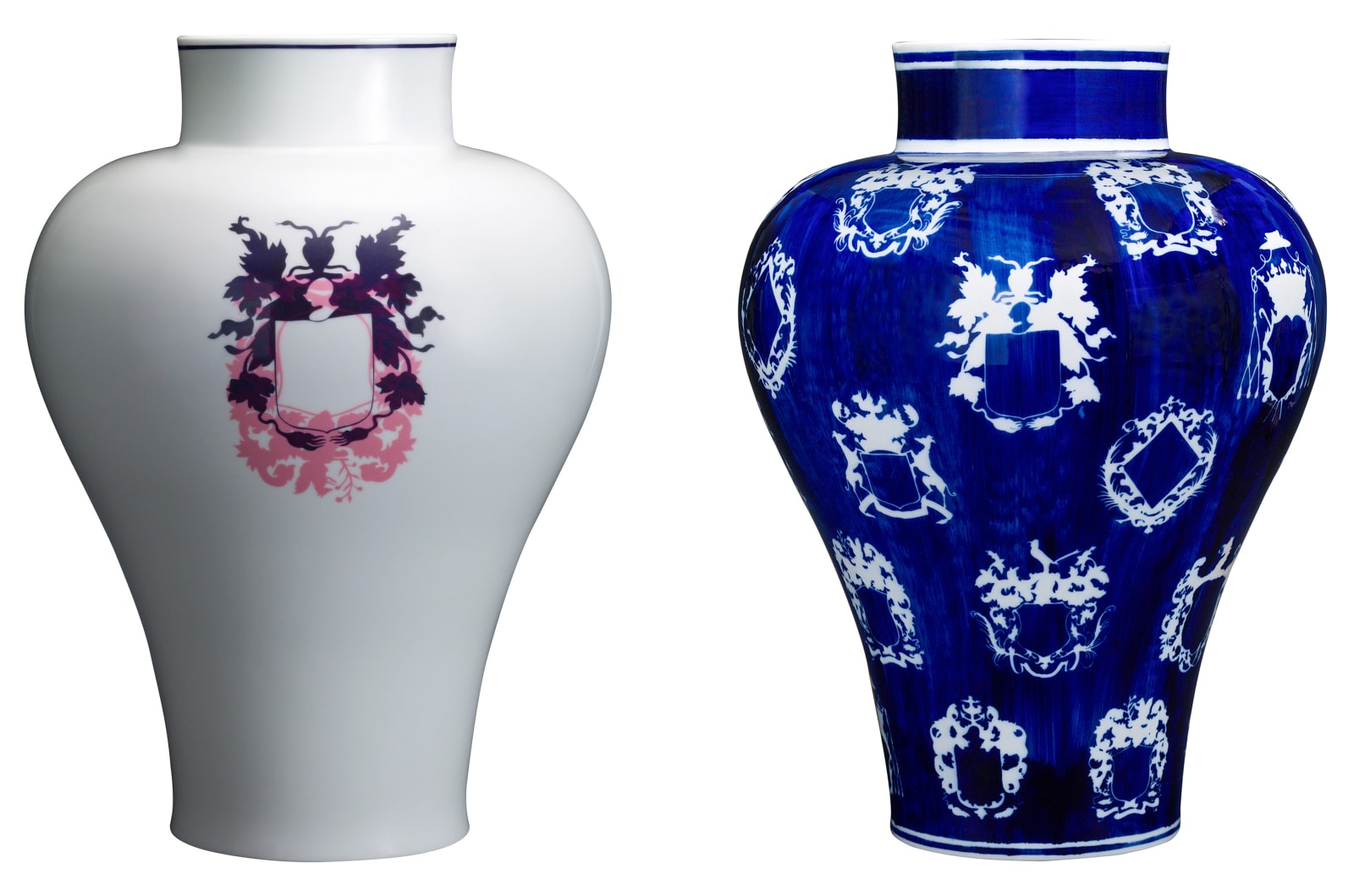 林明弘 Michael LIN, 藍白瓶 藍白粉瓶 Blue and White; Blue, White and Pink, 2011-2012