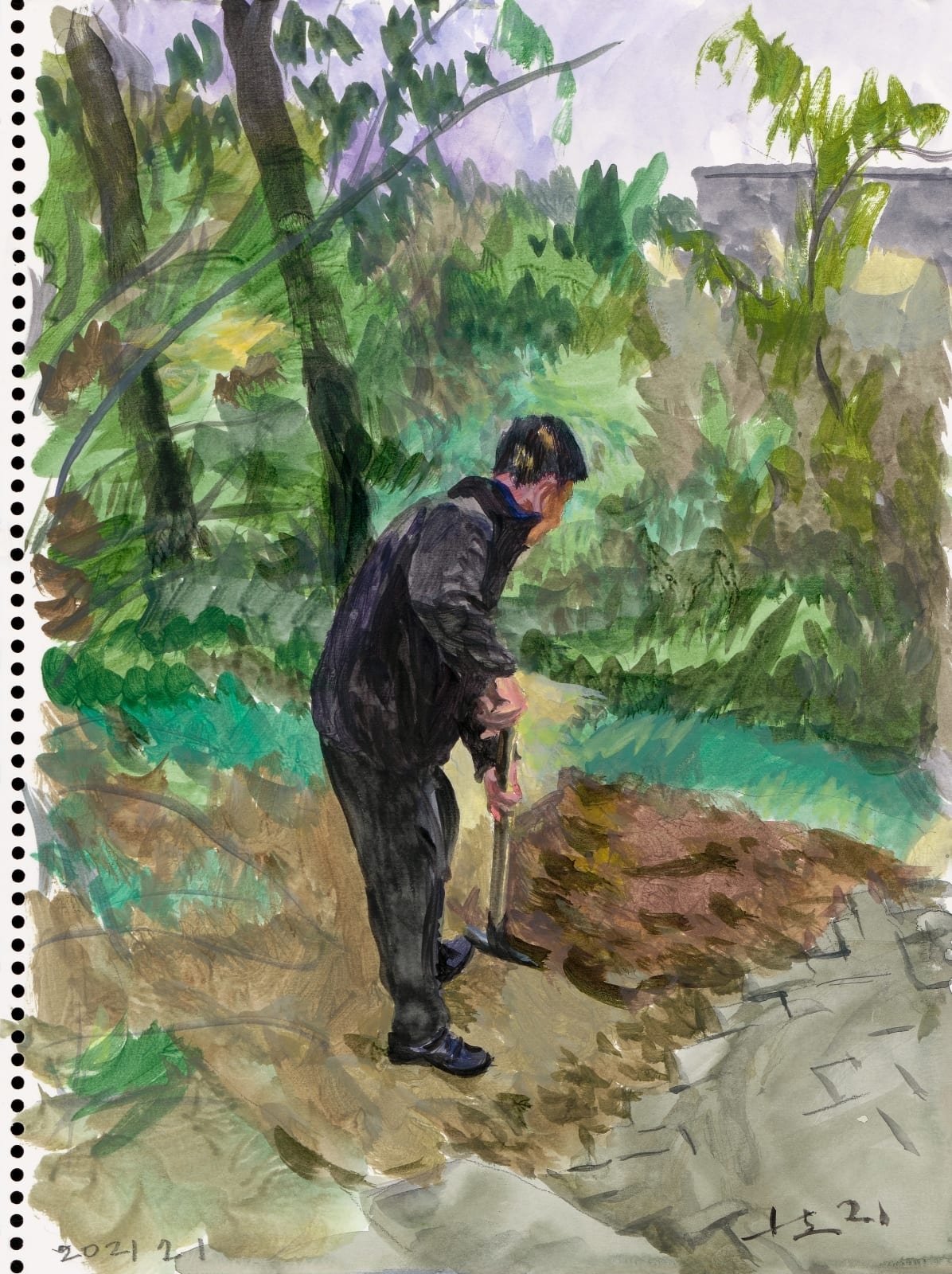 刘小东 LIU Xiaodong, 黑土坑乐章 Heitukeng Movement , 2021