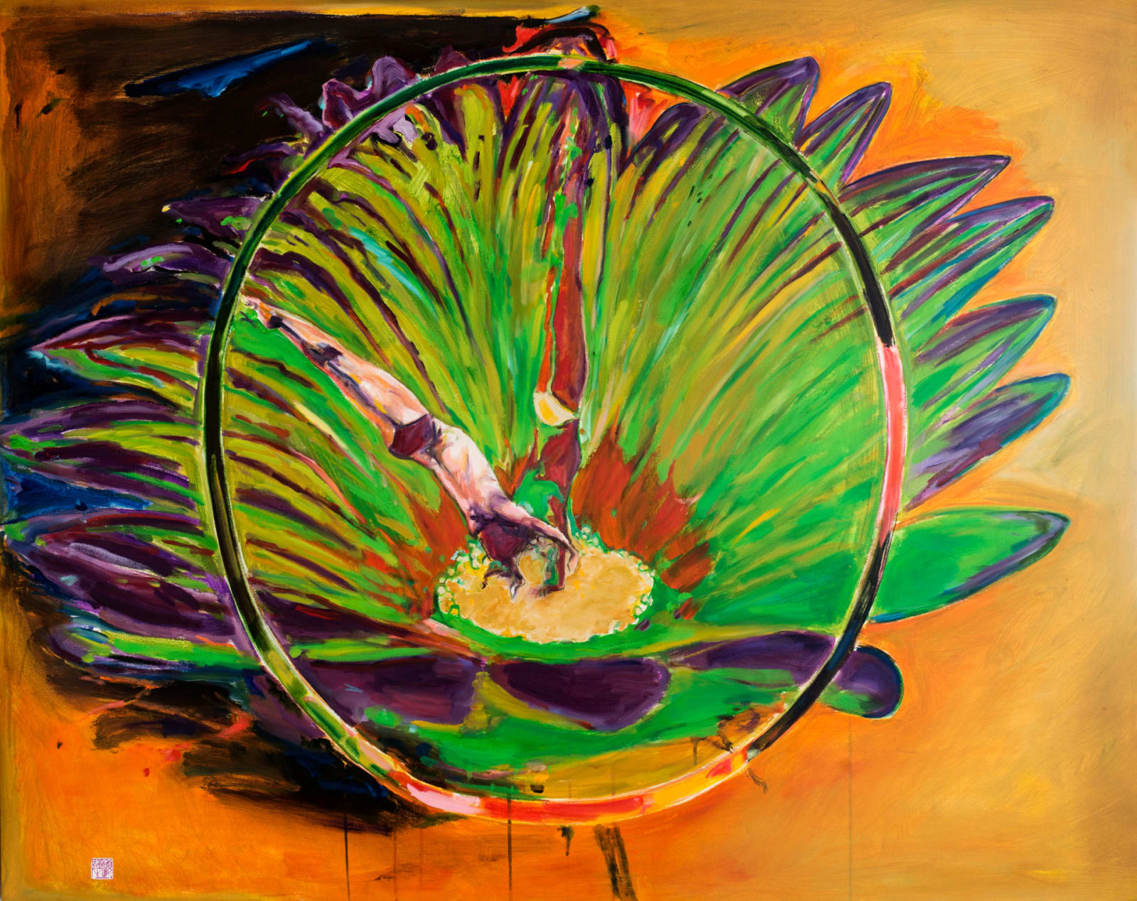 顧福生 Fu-Sheng KU, 七彩環 Ring of Color, 2014