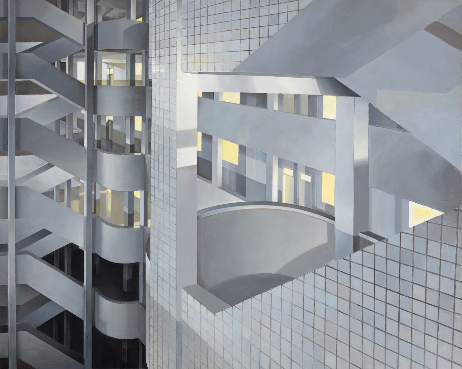 張安 ZHANG An, 夜晚的教學樓 Classroom Building at Night, 2017