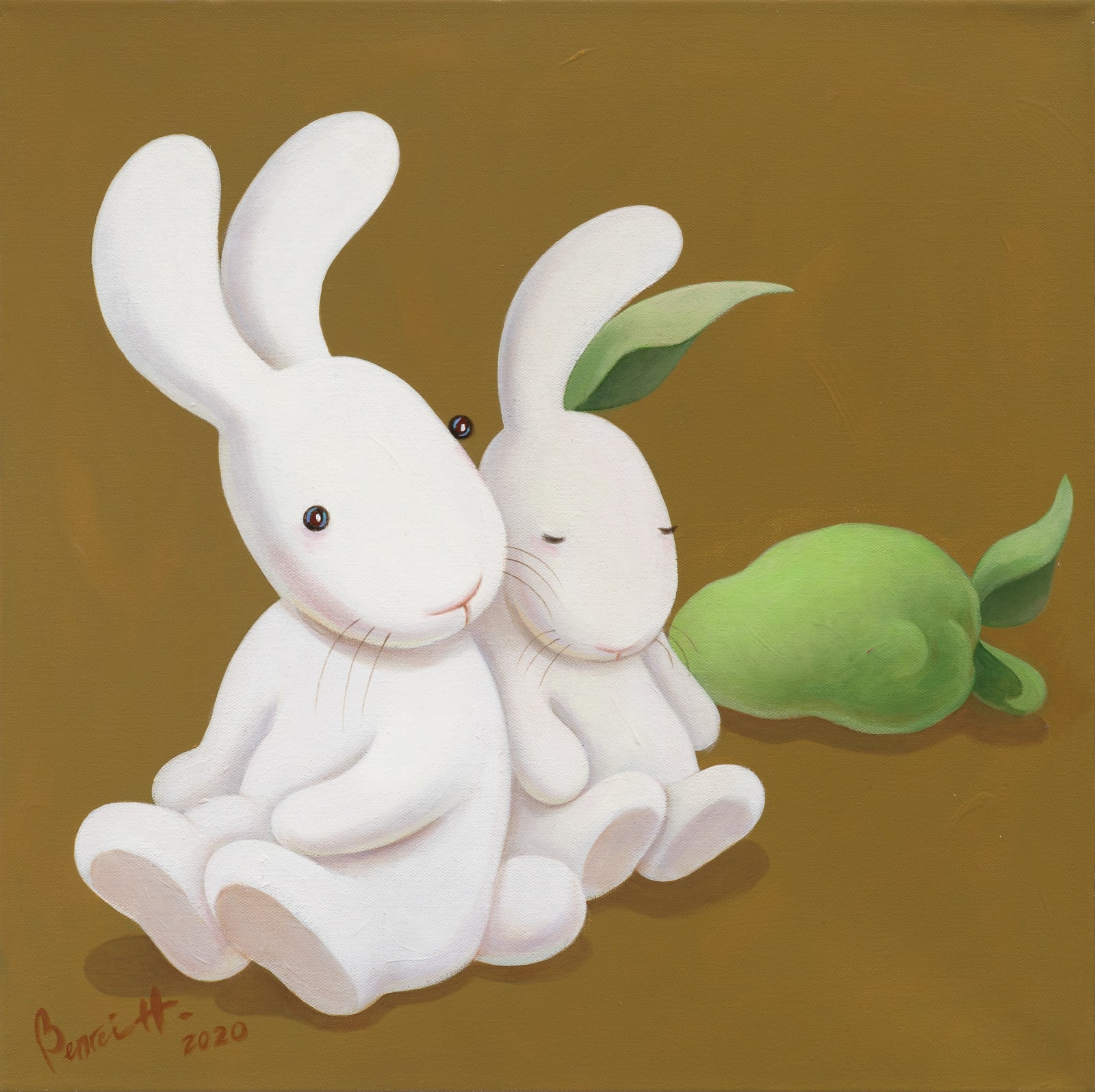 黃本蕊 Benrei HUANG, 梨的聯想 Pear variation: twins, half & half, triplets, just me and you and our shadow, 2020