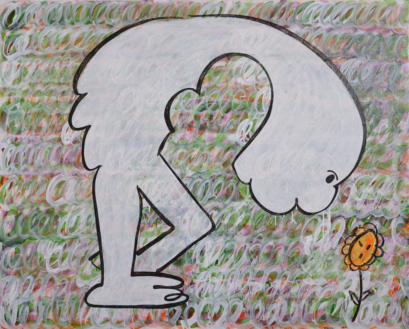 蕭筑方 HSIAO Chu-Fang, 關心花 Care about the Flower, 2023