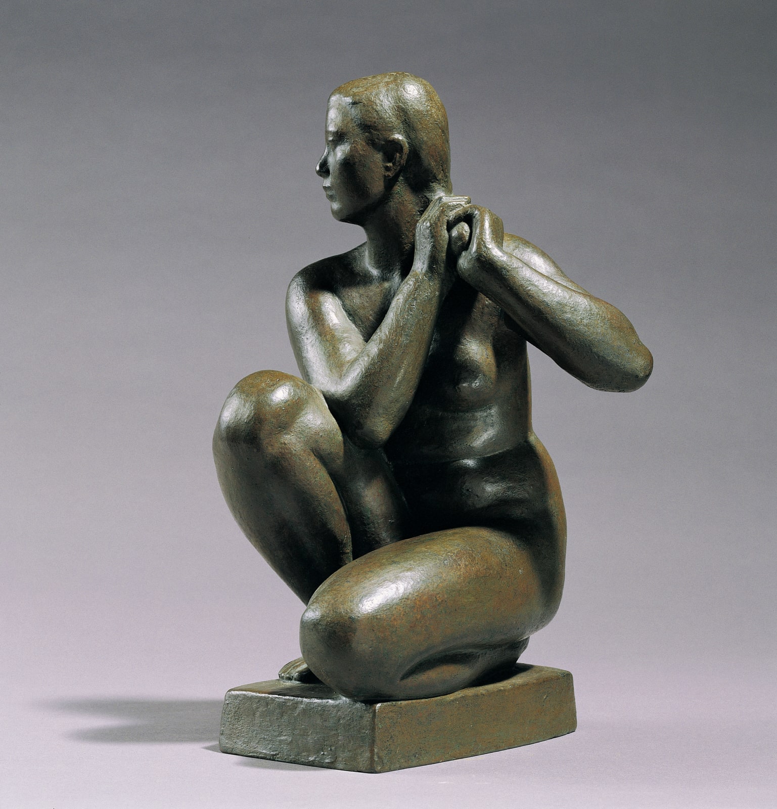 陳夏雨 CHEN Hsia-yu, 裸女之二 Combing, 1948