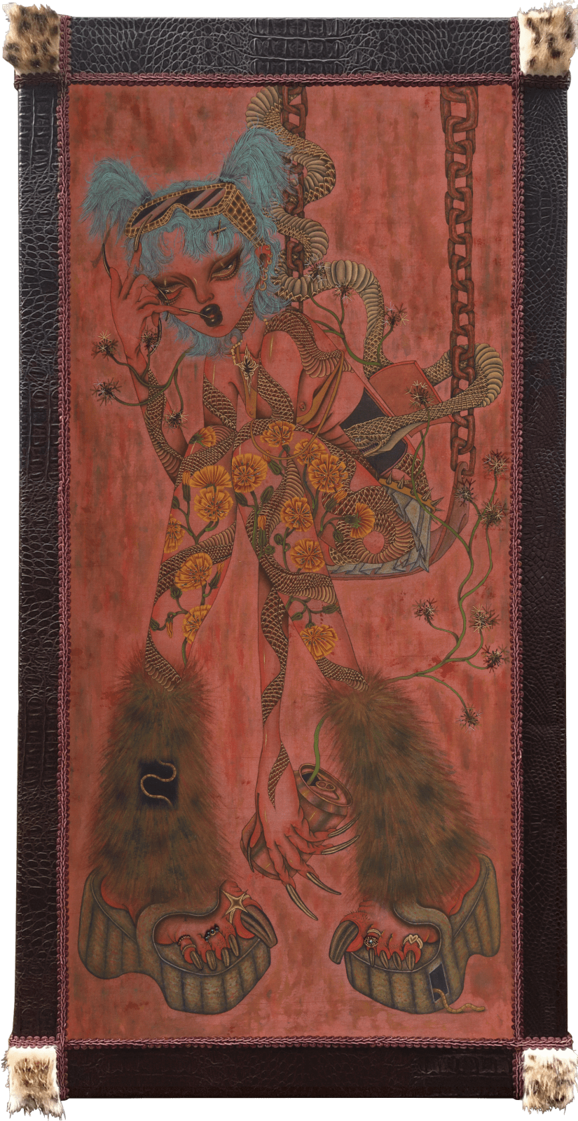 何㿛 HO Li, 都市叢林-蚯蚓蟒蛇 Concrete Jungle-Python and Earthworm, 2023