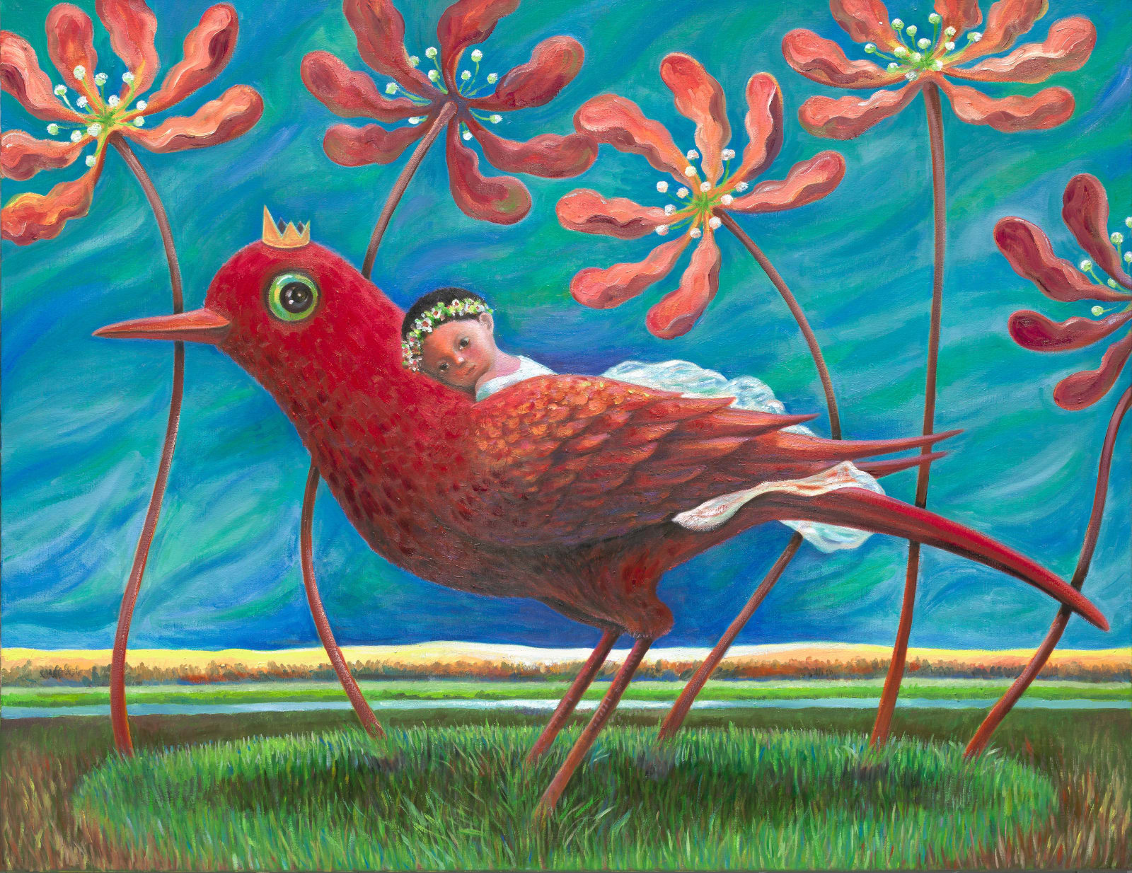 幾米 Jimmy Liao, 紅鳥 Red Bird, 2017-2018