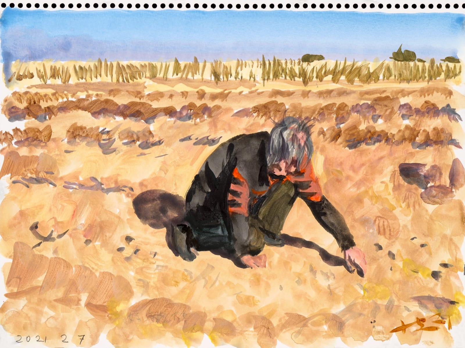 刘小东 LIU Xiaodong, 黑土坑乐章 Heitukeng Movement , 2021