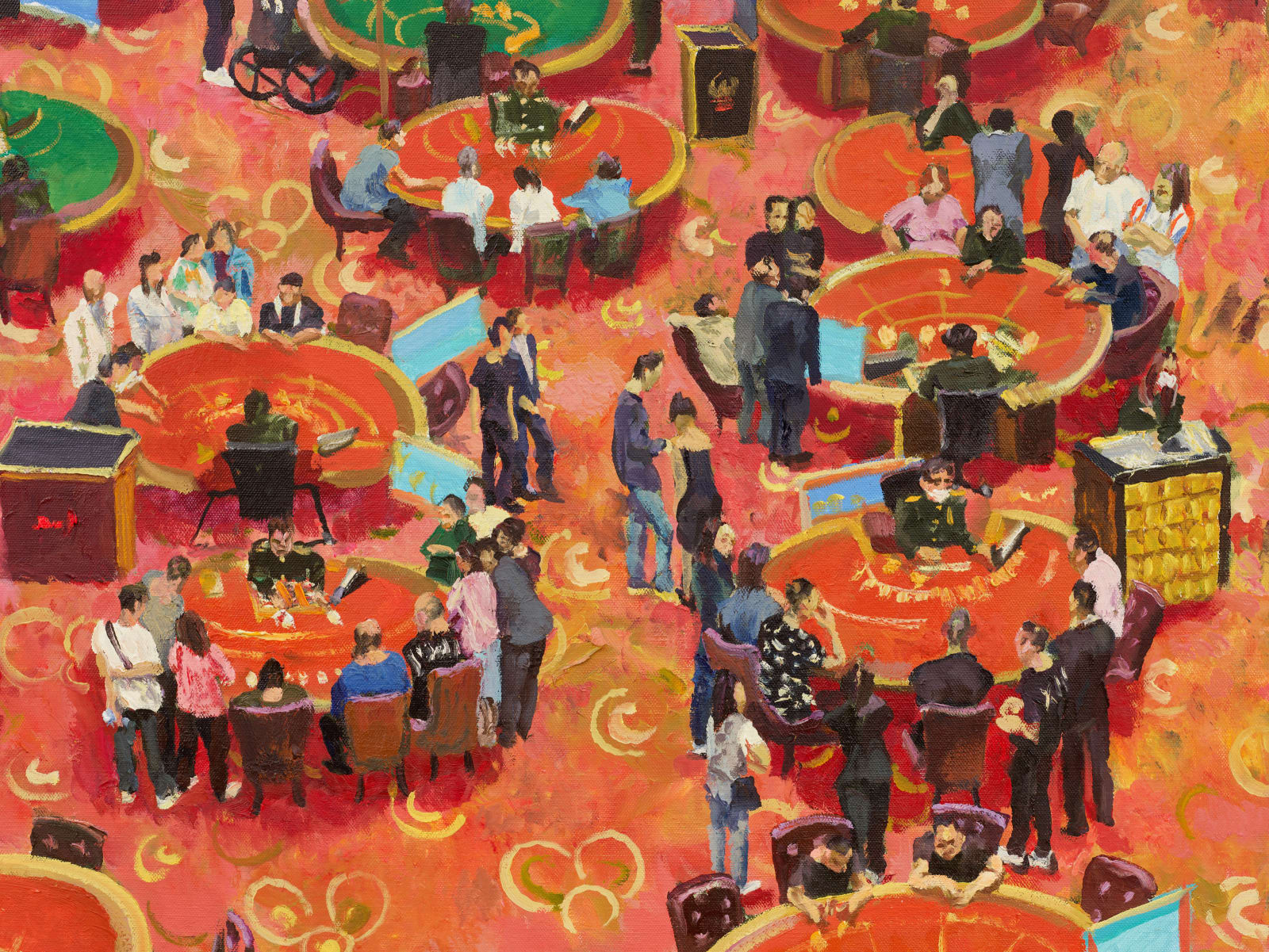刘小东 LIU Xiaodong, 圆桌 Round Tables, 2023