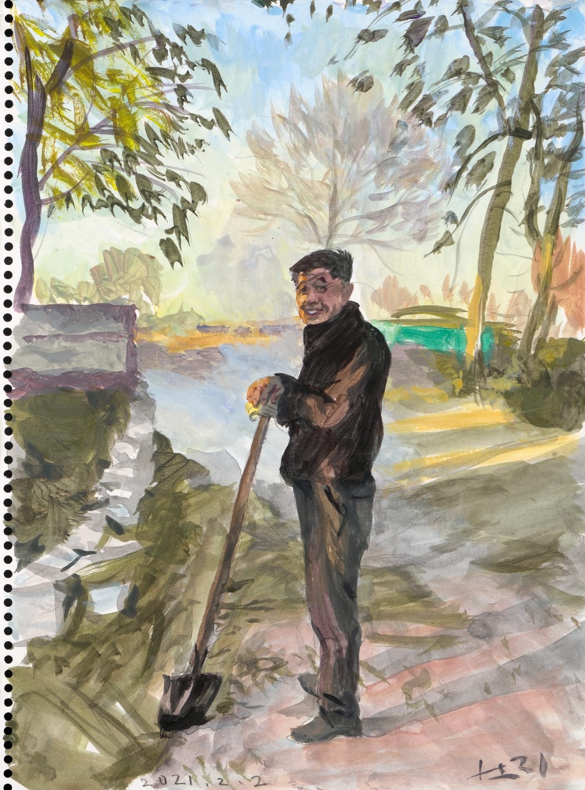 刘小东 LIU Xiaodong, 黑土坑乐章 Heitukeng Movement , 2021