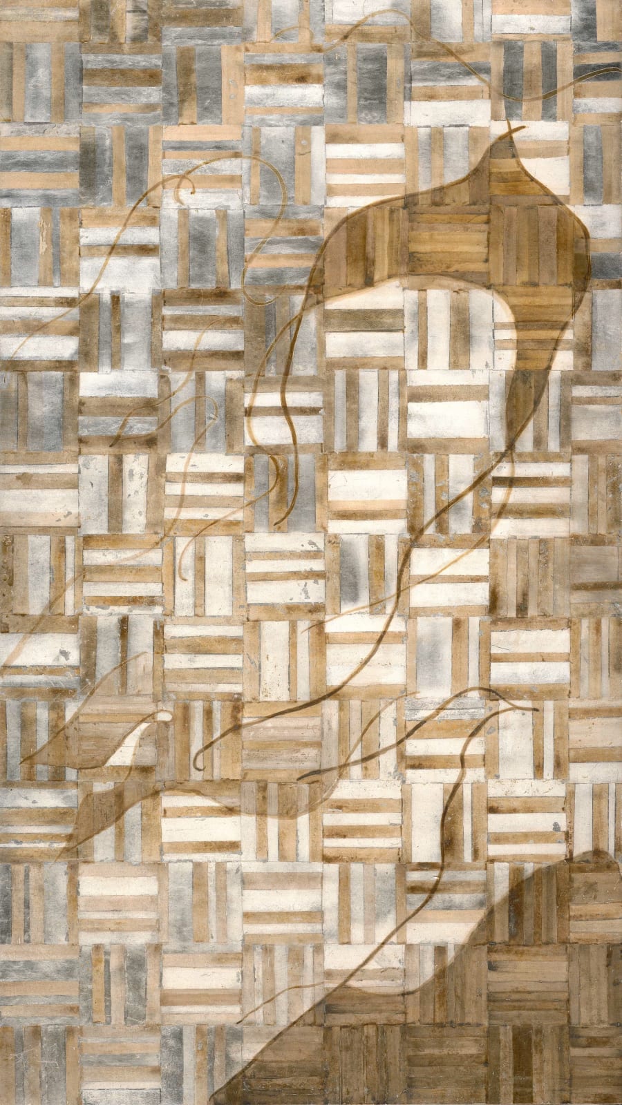 胡晴雯 HU Ching Wen, 鑲木地上的流光剪影 Light and Shadow on Parquet Floor, 2024