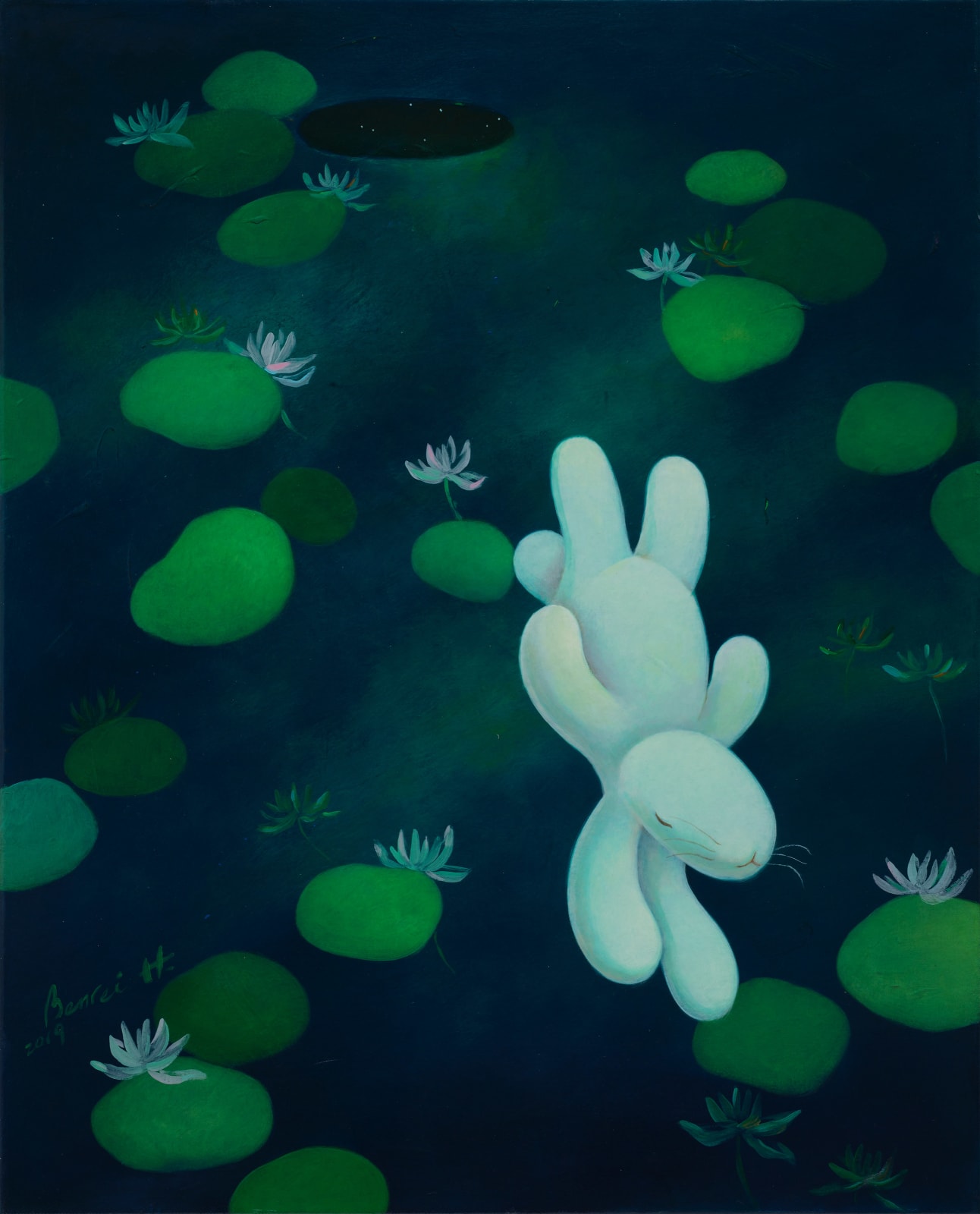 黃本蕊 Benrei HUANG, 昨夜夢蓮 Last night I dreamed of lotus, 2019