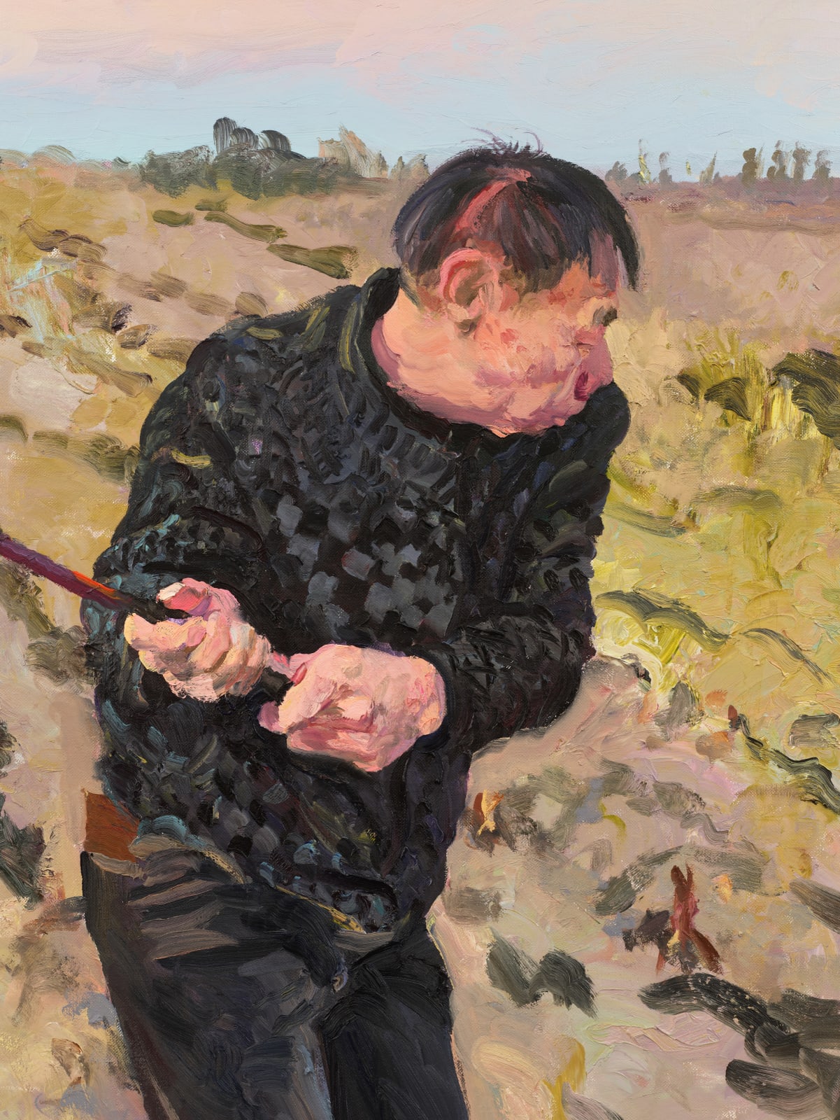 刘小东 LIU Xiaodong, 一口凉气 A Gulp, 2024