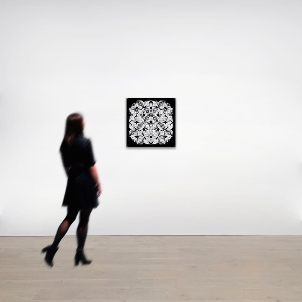 Ennio L. Chiggio, Interferenza Lineare 03 - Quadrati + Cerchi, 1966-2008