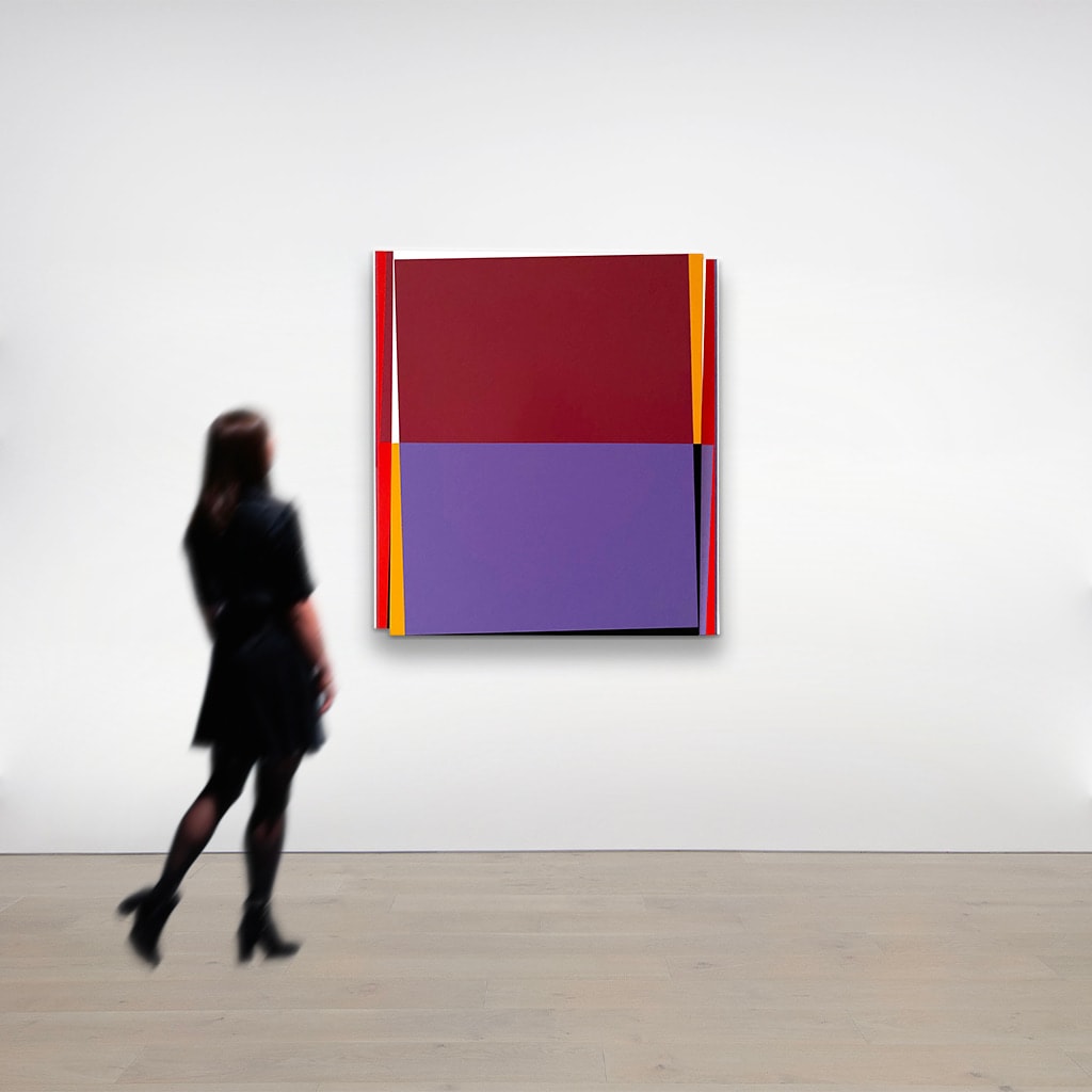René Ugarte, Deux plans + bords de couleur, 2024