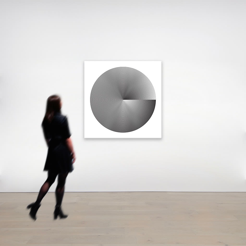 Marina Apollonio, Fusione Circolare Doppia, 2019