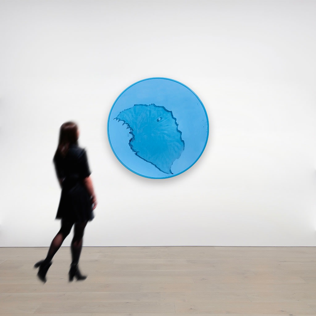 Manuel Mérida, Cercle bleu Cyan, 2023
