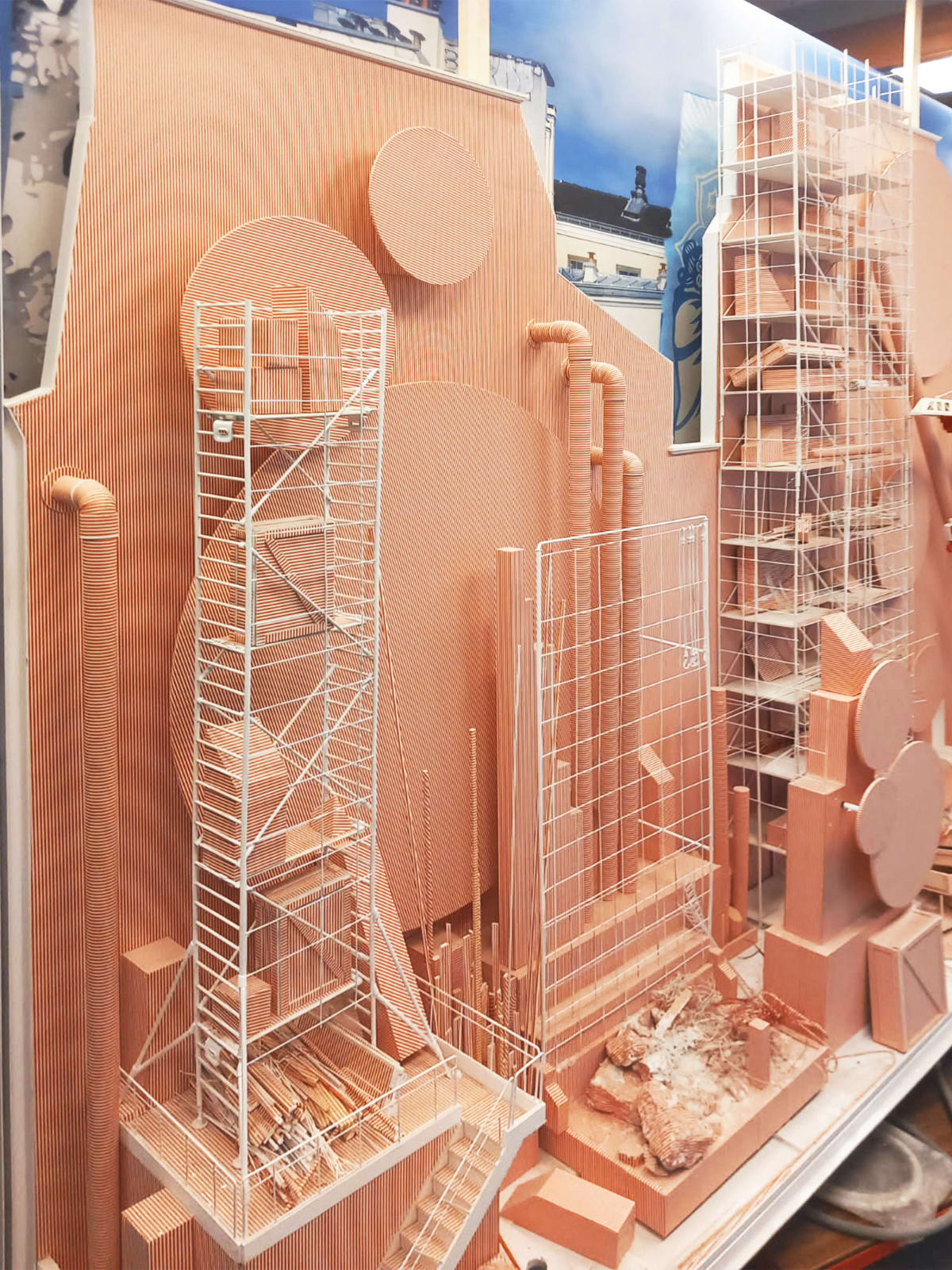 Manuel Mérida, Maquette Usuyuki Chantier - Place Igor Stravinsky / Centre Pompidou, 2015-2025